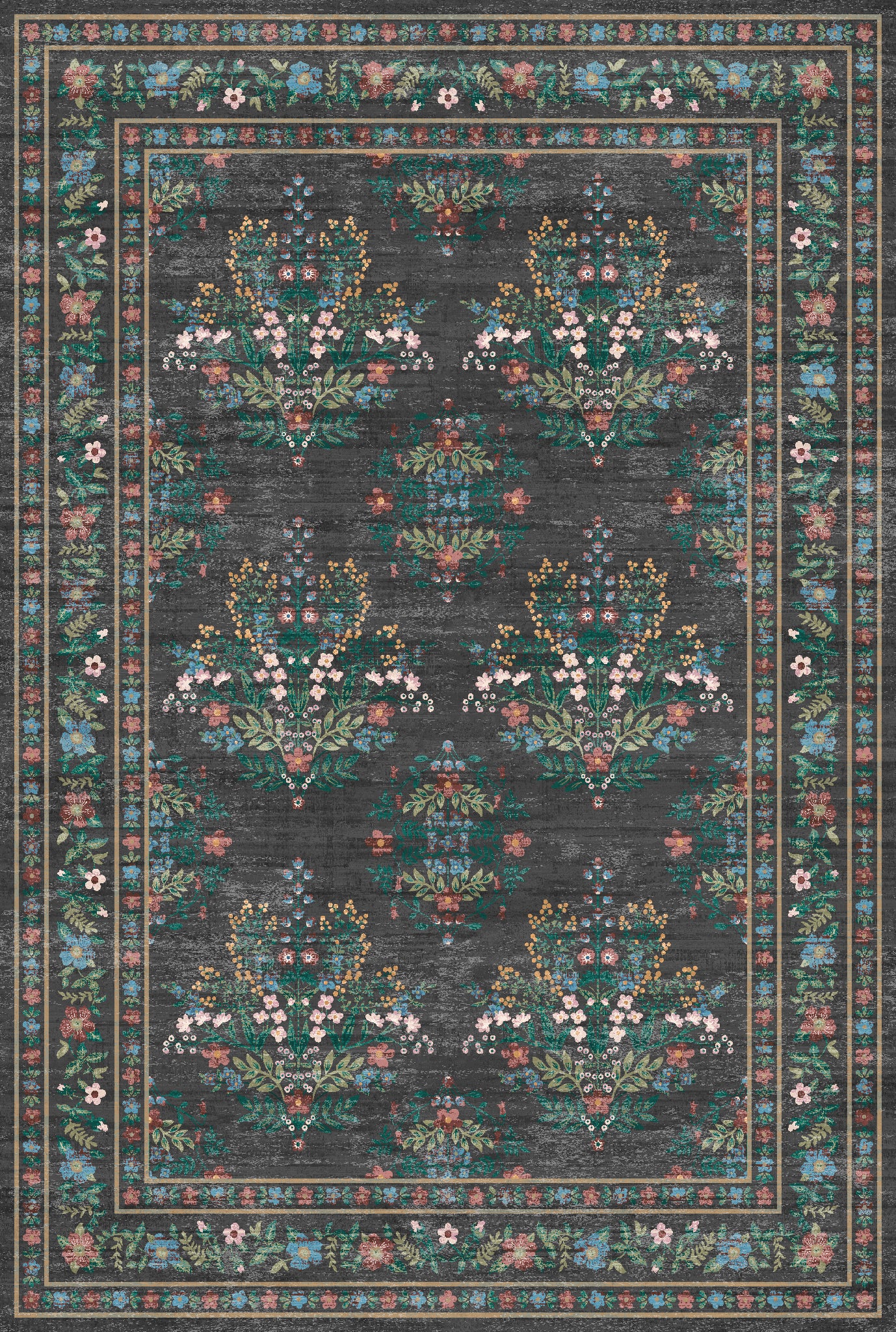 Kate Винтидж ботанически флорален килим