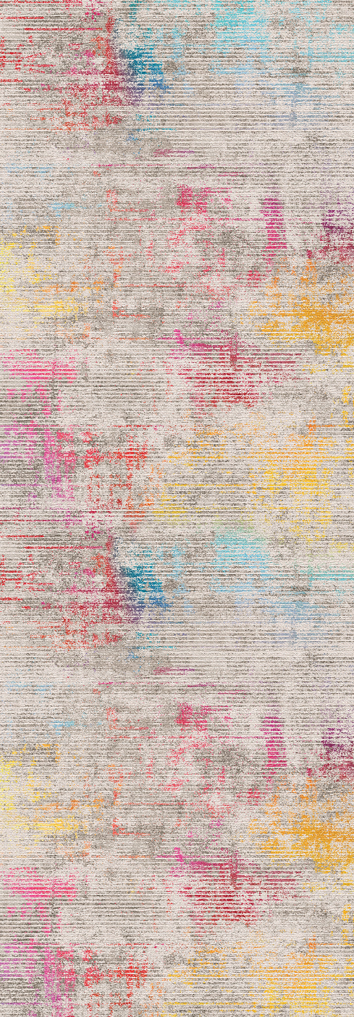 Lea Distressed Linear Rug
