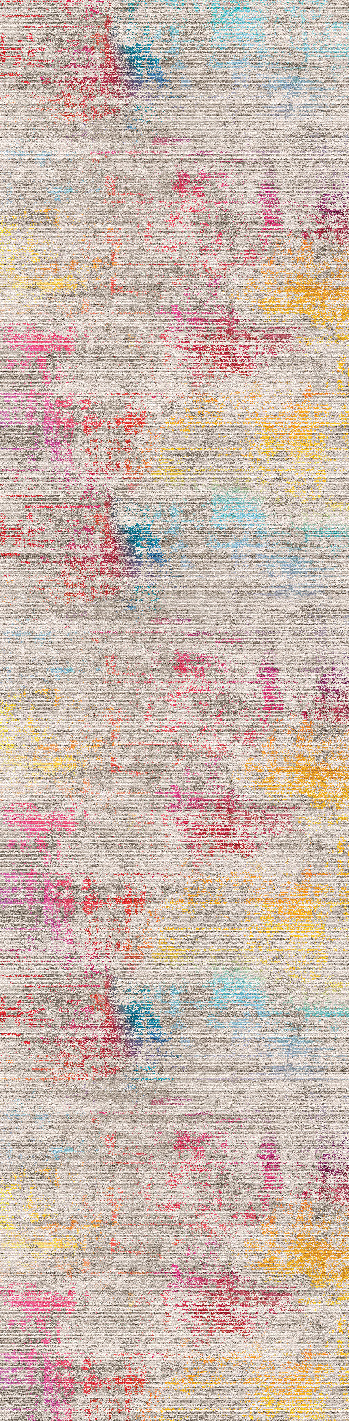 Lea Distressed Linear Rug