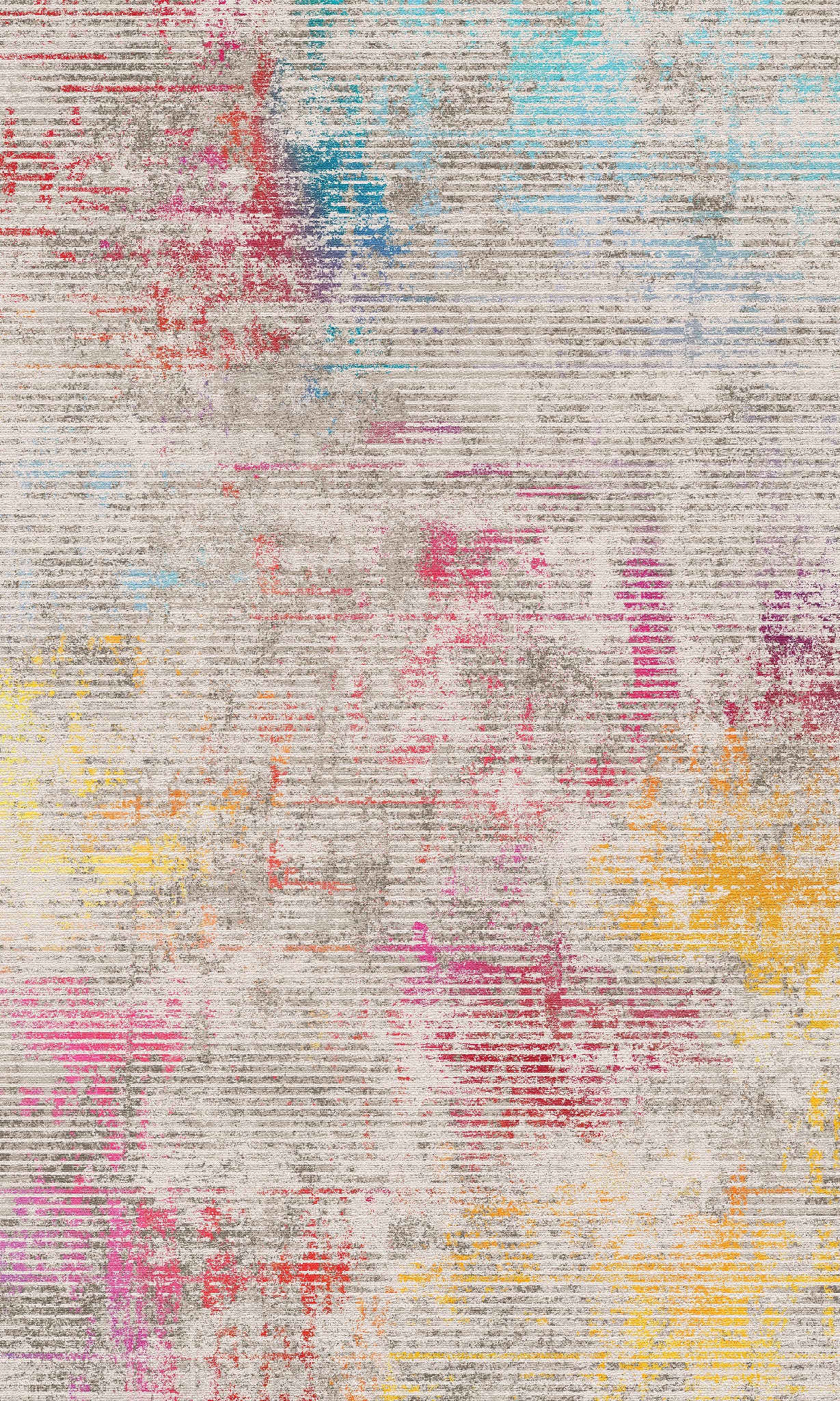 Lea Distressed Linear Rug