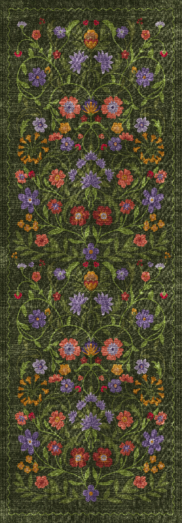 Camille Ботанически цветен килим