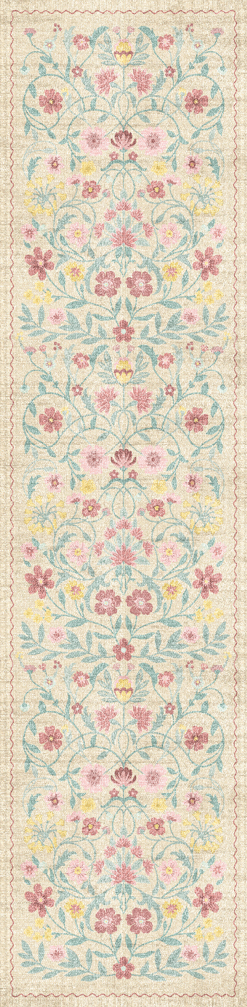 Camille Ботанически цветен килим