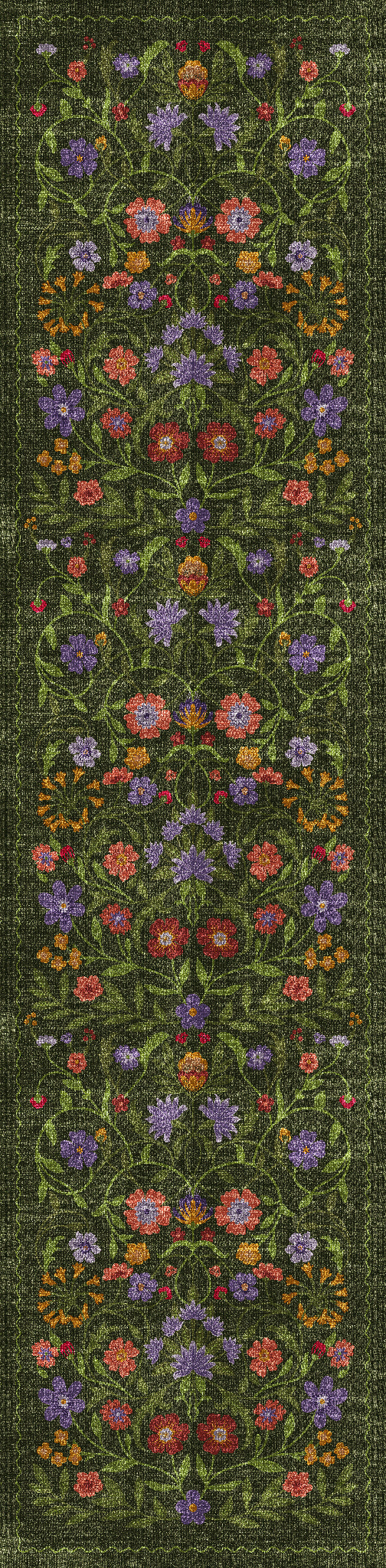 Camille Ботанически цветен килим