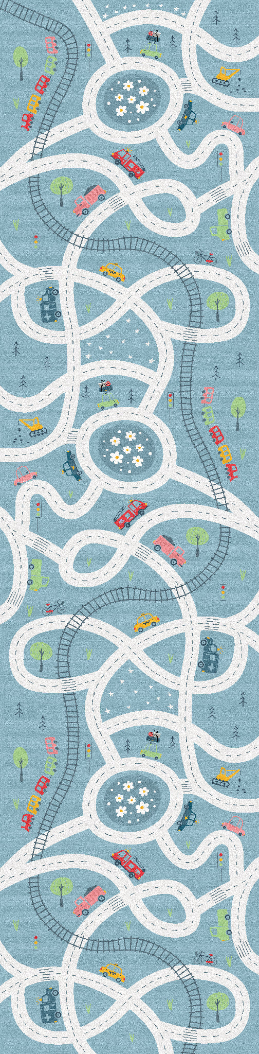 Finn Road Map Adventure Rug