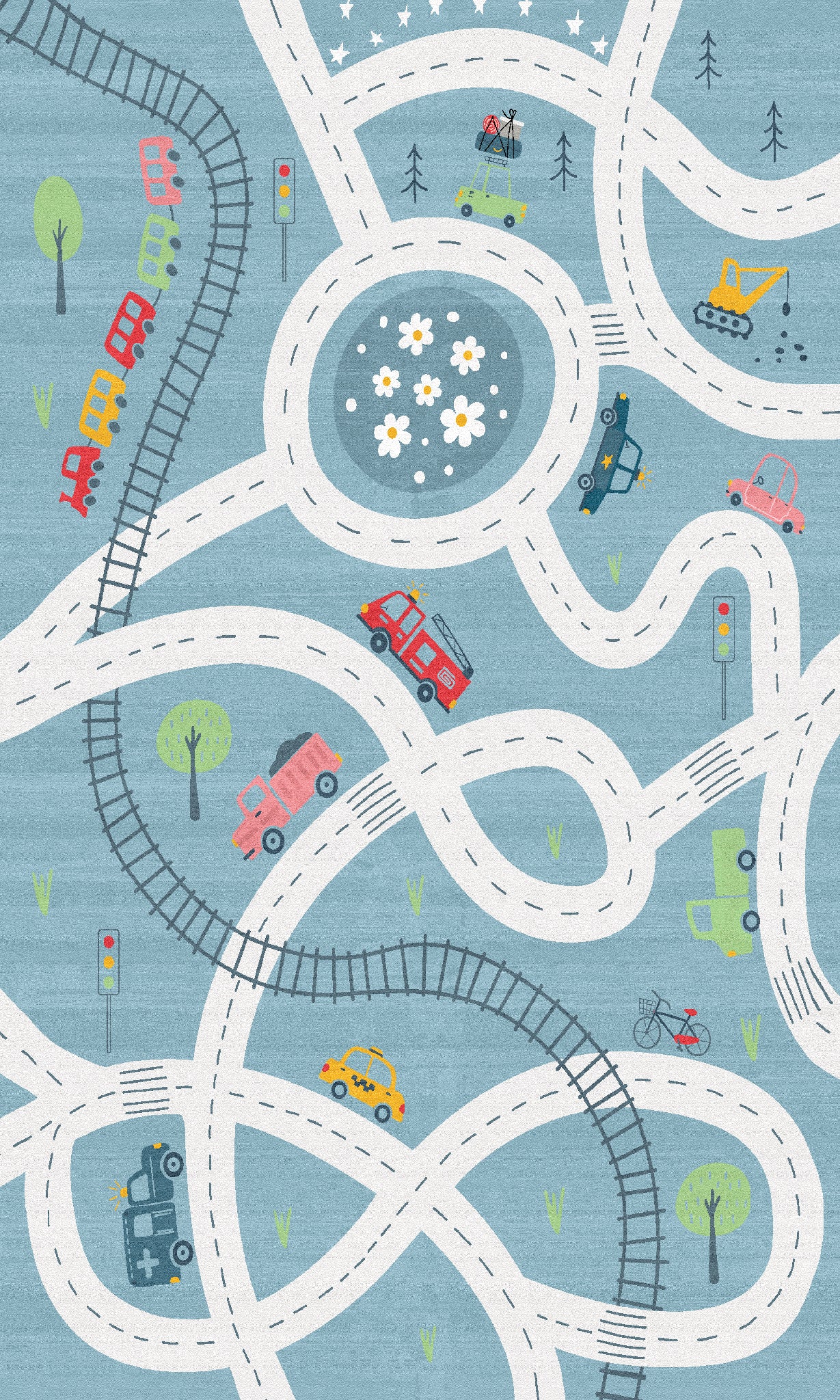 Finn Road Map Adventure Rug