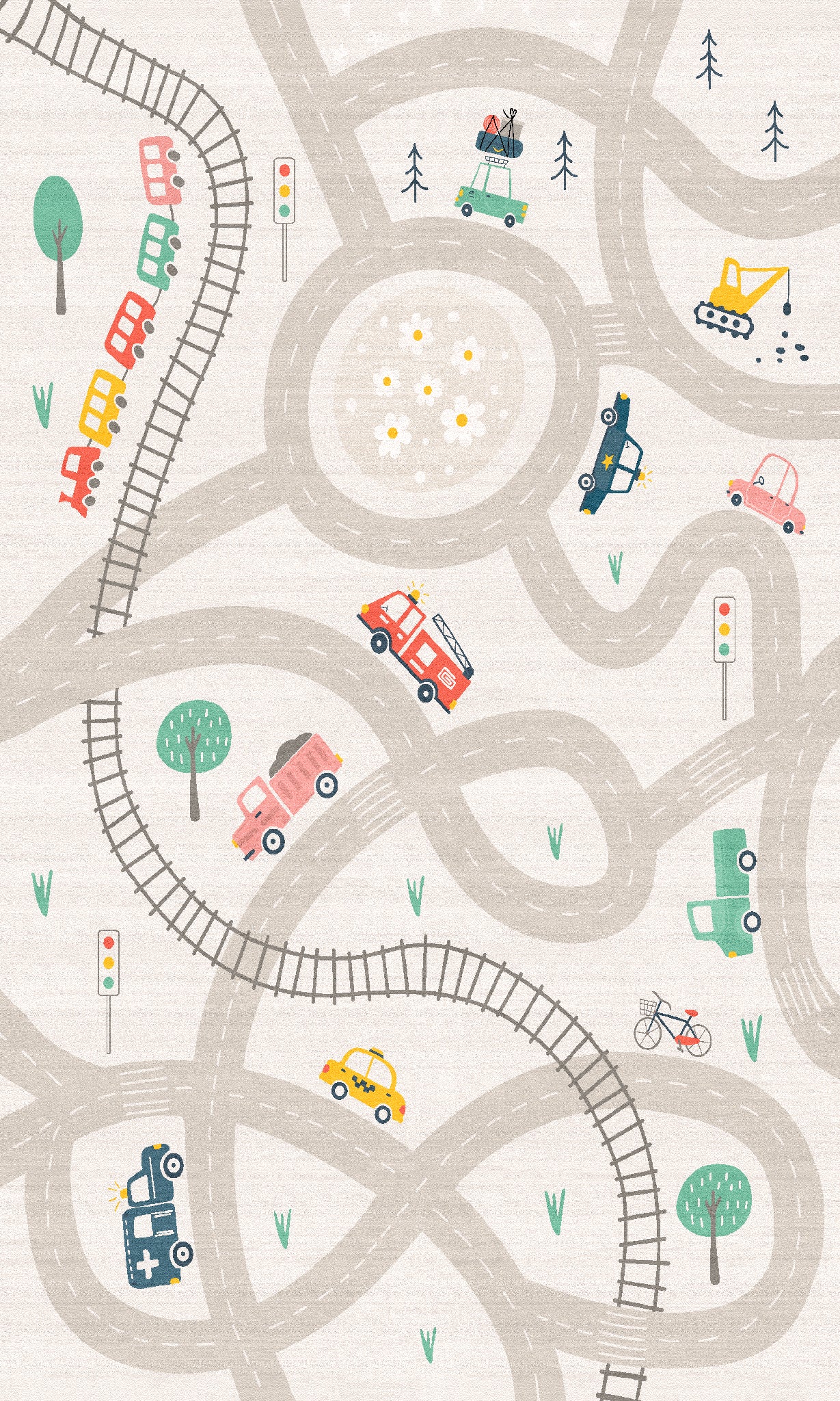 Finn Пътна карта Adventure Rug