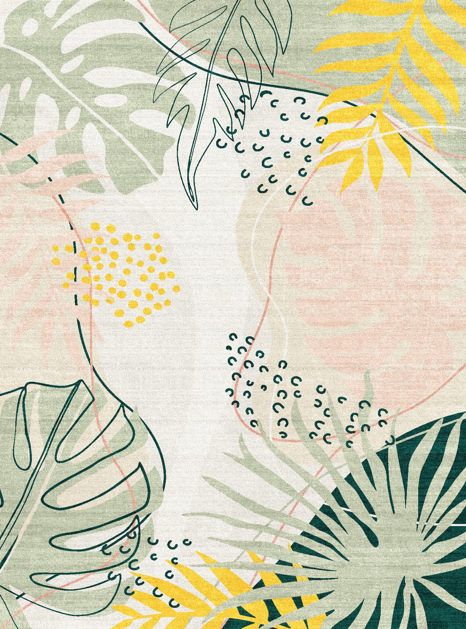 Renee Modern tropisk matta