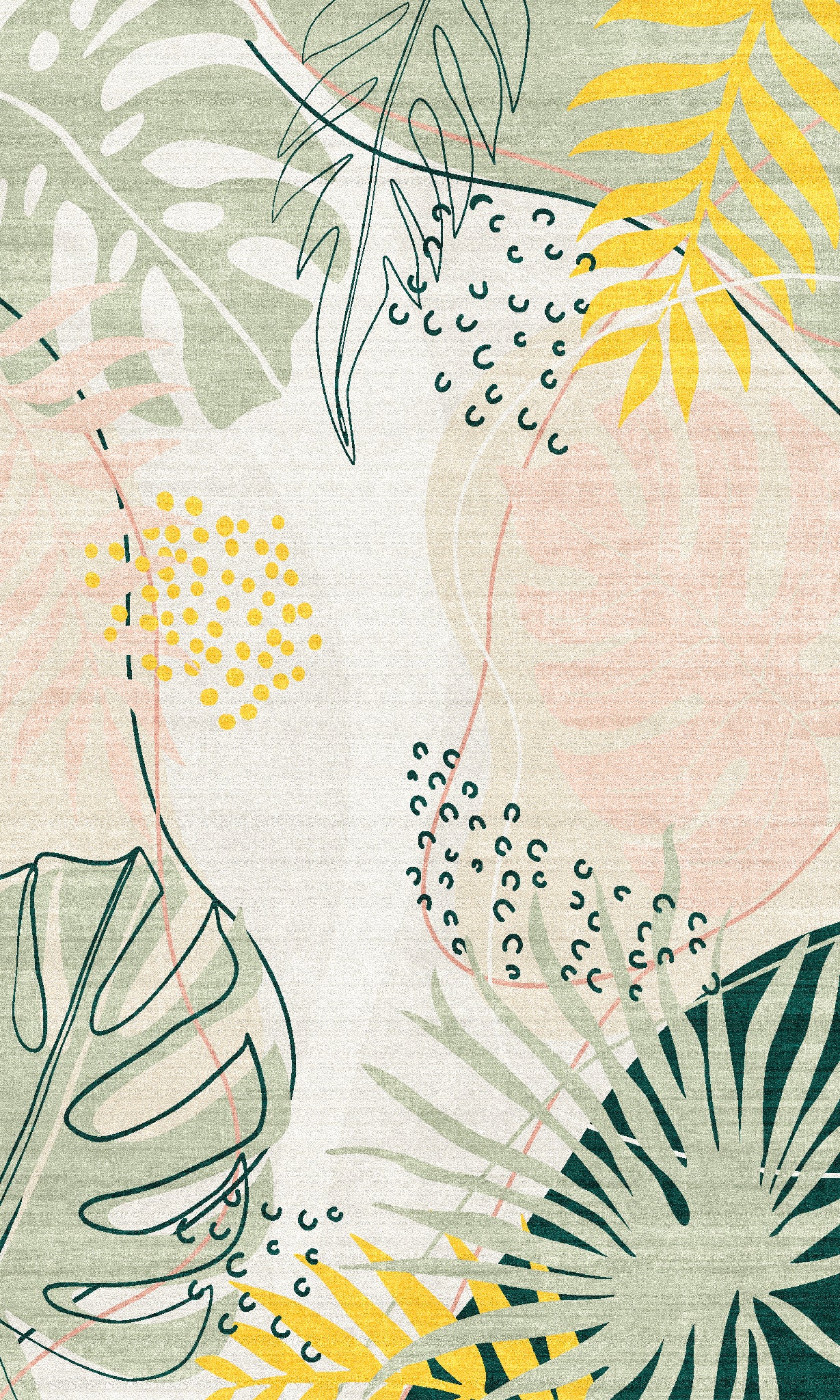 Renee Modern tropisk matta