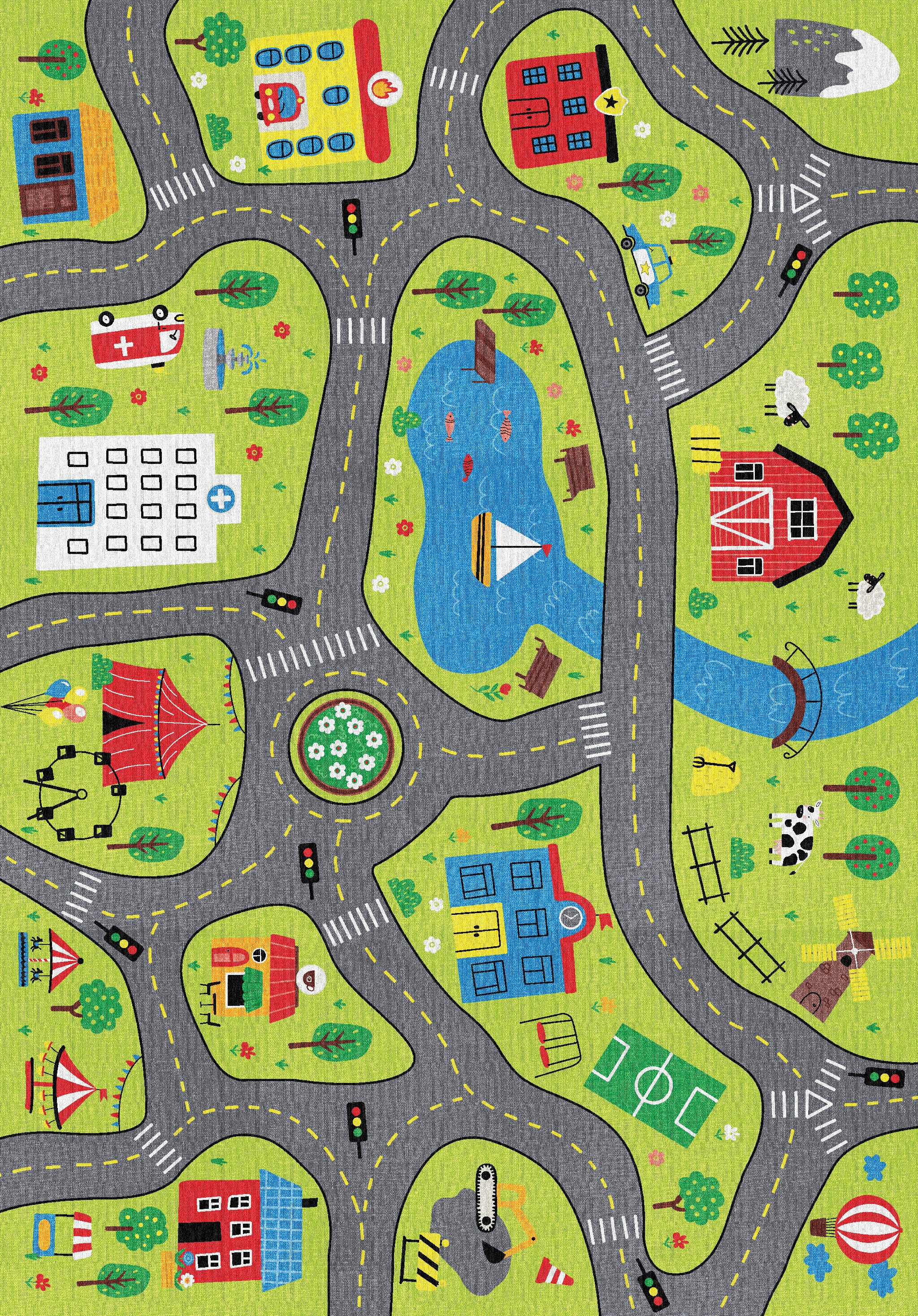 Jaden Kids City Play Rug