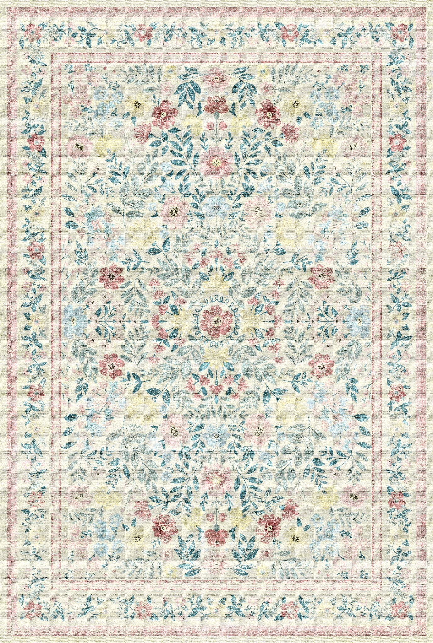 Olivia Vintage Floral Rug