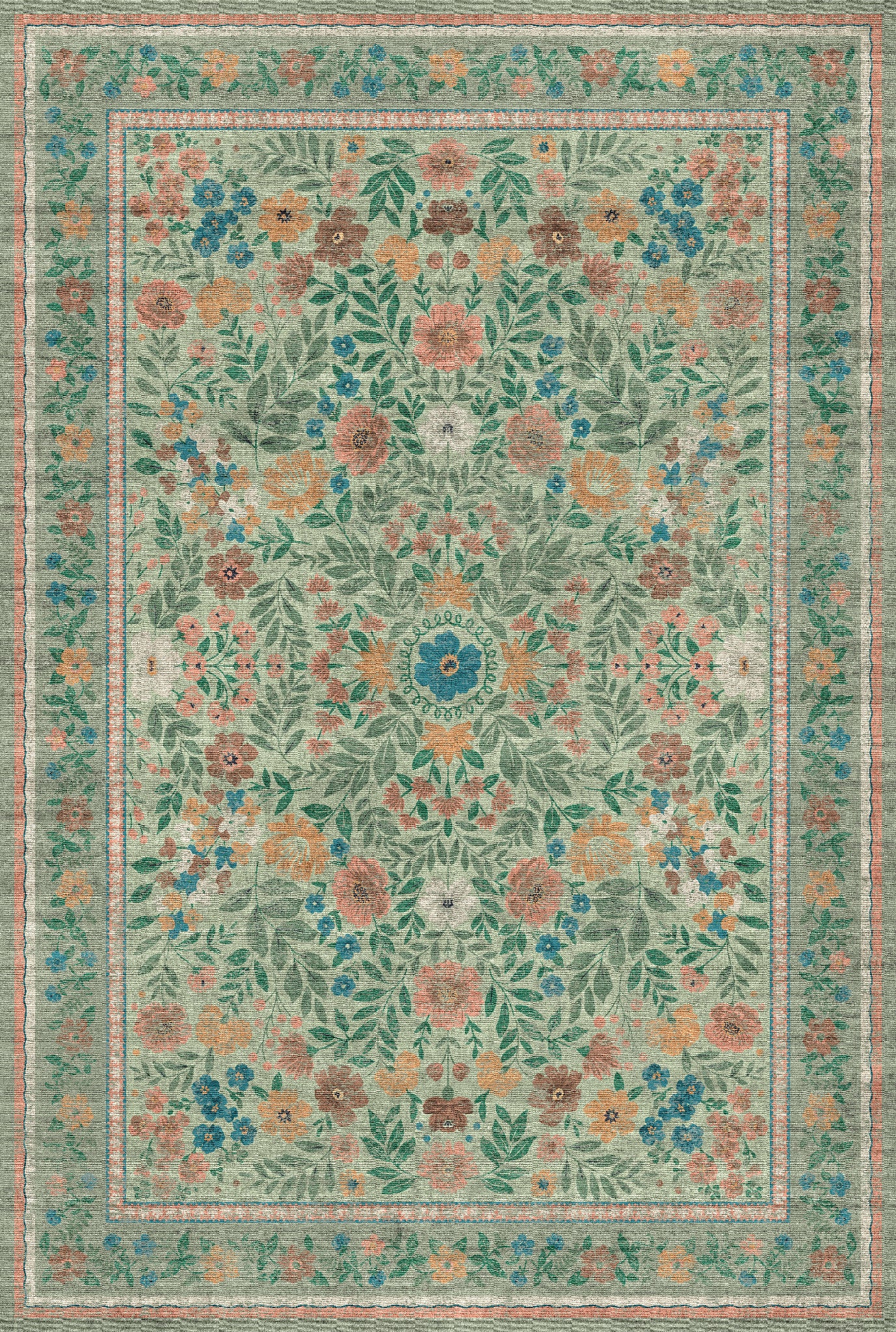 Olivia Vintage Floral Rug