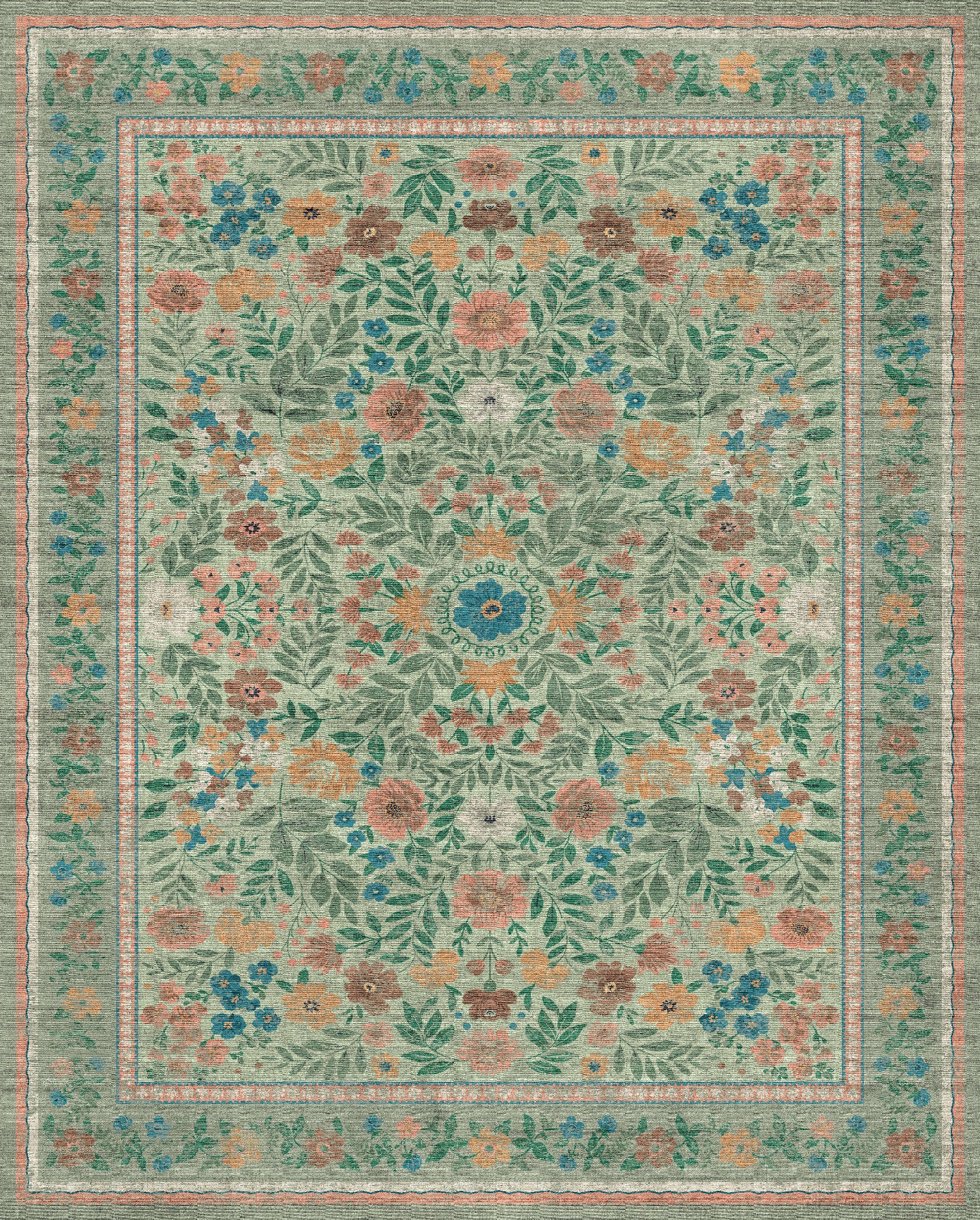 Olivia Vintage Floral Rug