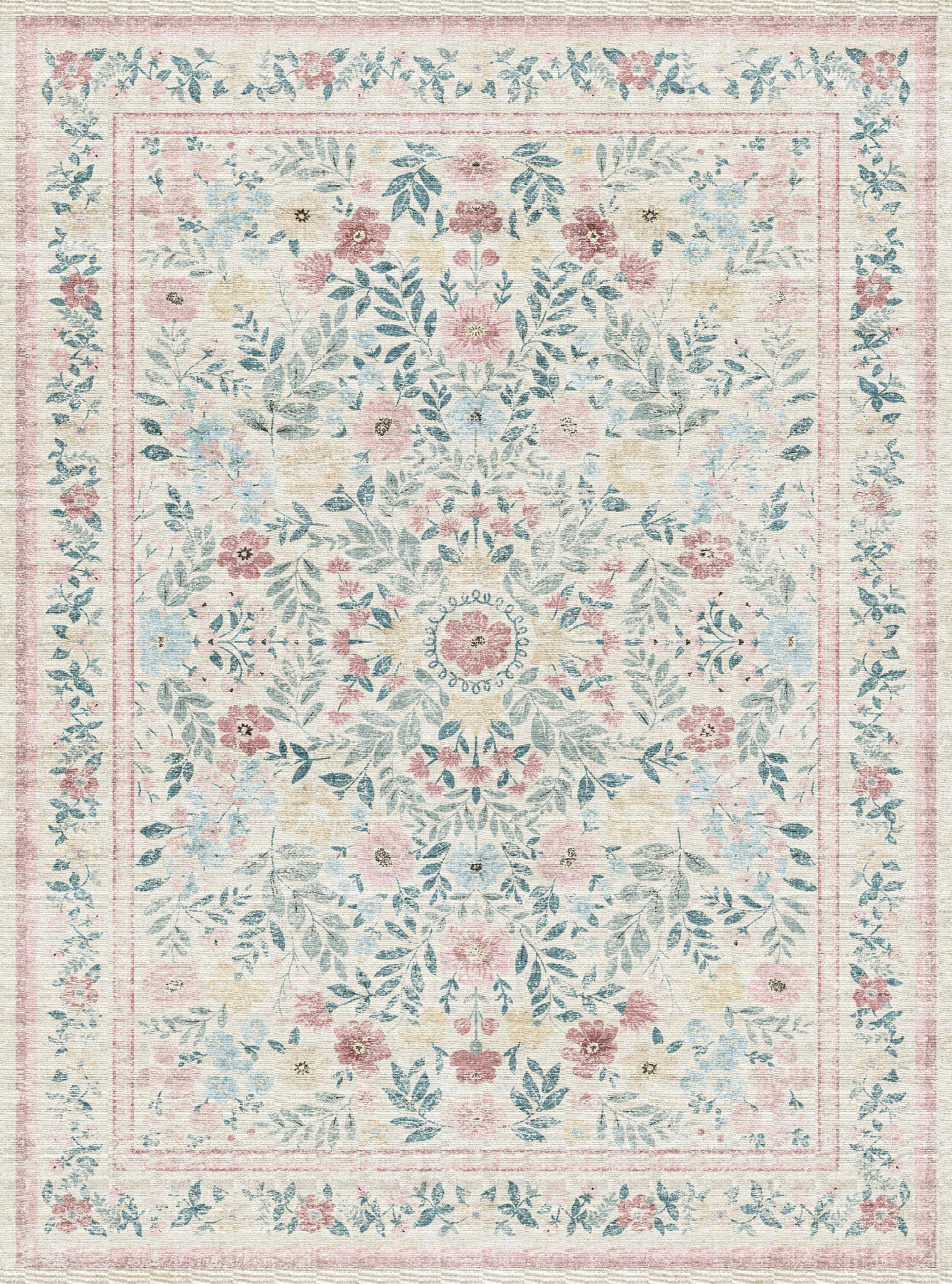 Olivia Vintage Floral Rug