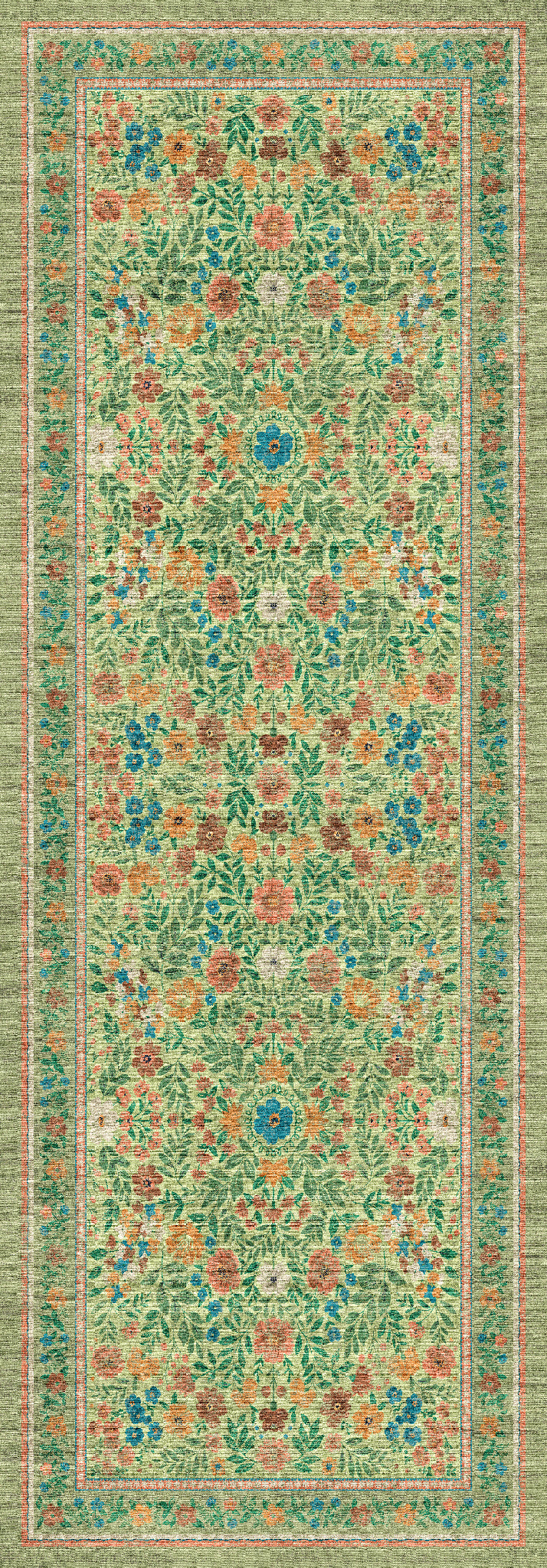Olivia Tapis floral vintage