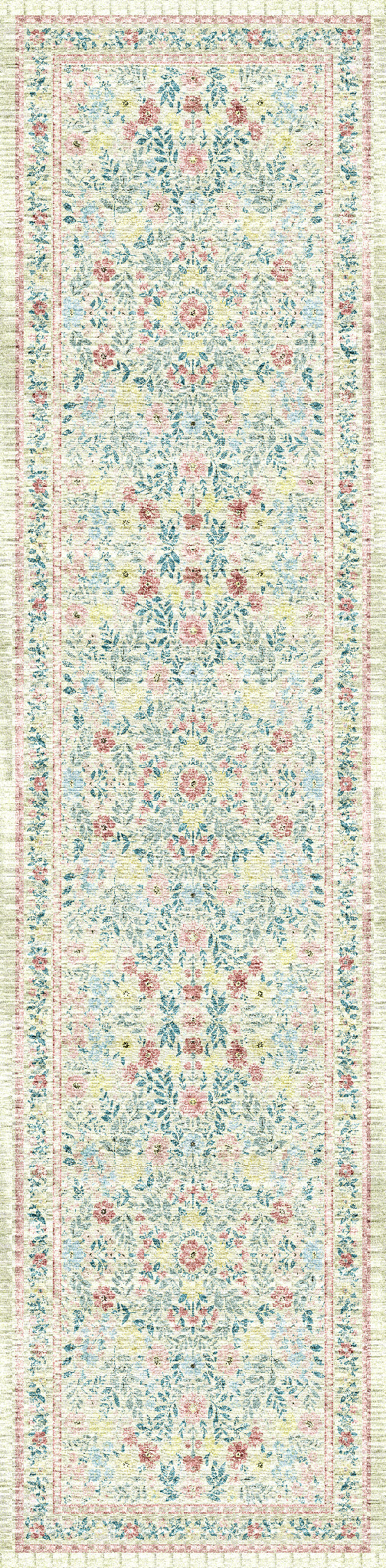 Olivia Tapis floral vintage