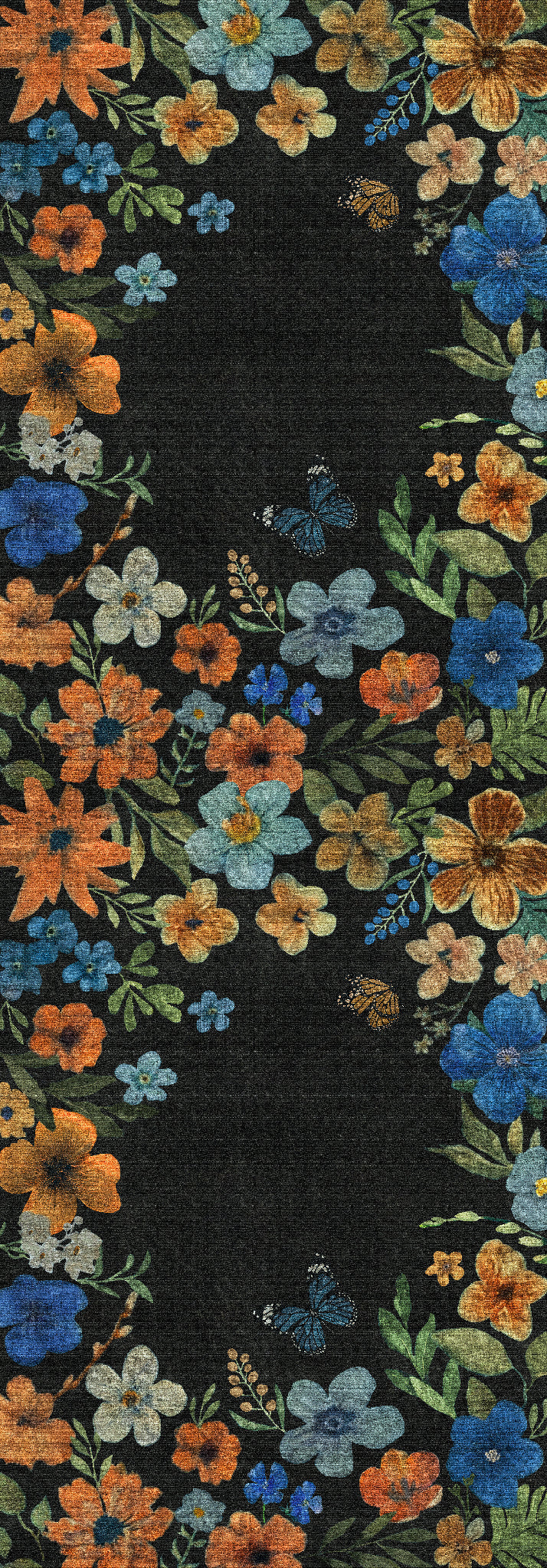 Marbella Floral Frame Rug