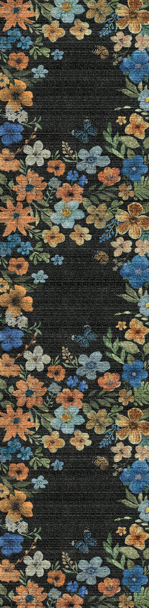 Marbella Floral Frame Rug