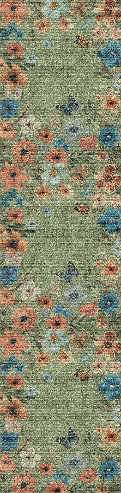 Marbella Floral Frame Rug