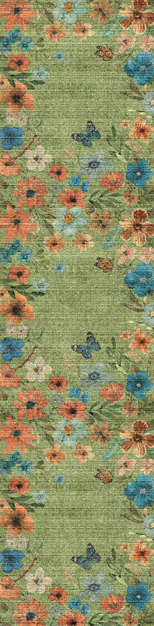 Marbella Floral Frame Rug