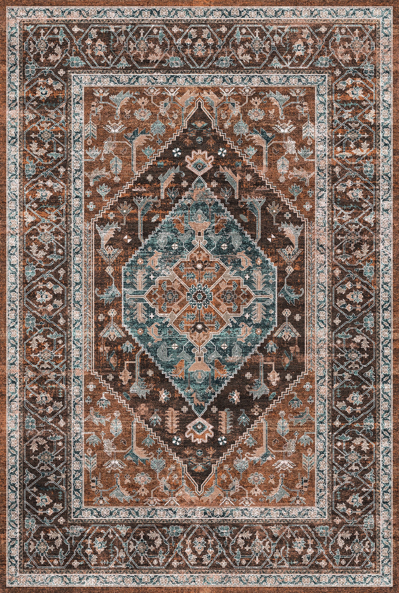 Emme Реколта медальон килим