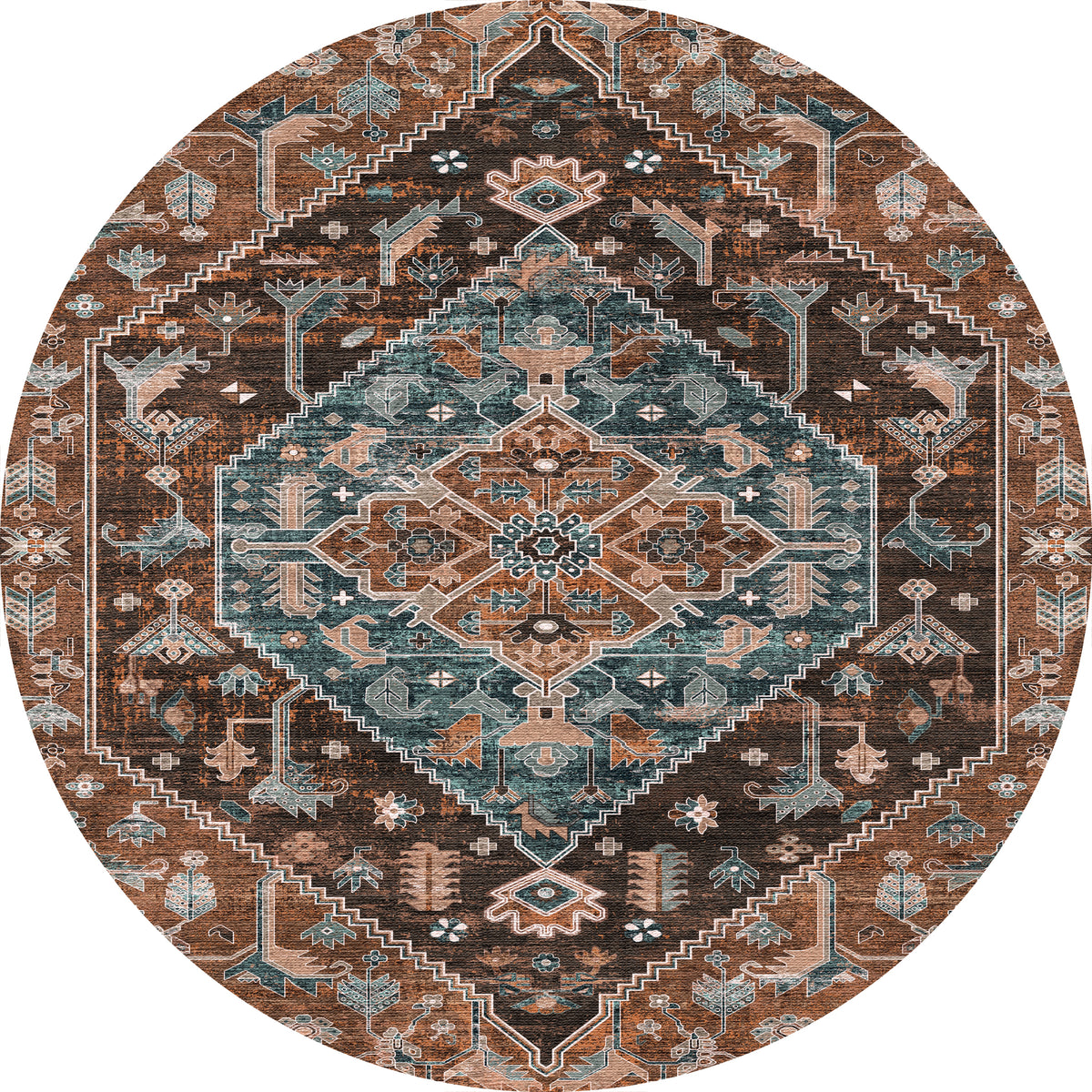Emme Vintage-Medaillon-Teppich