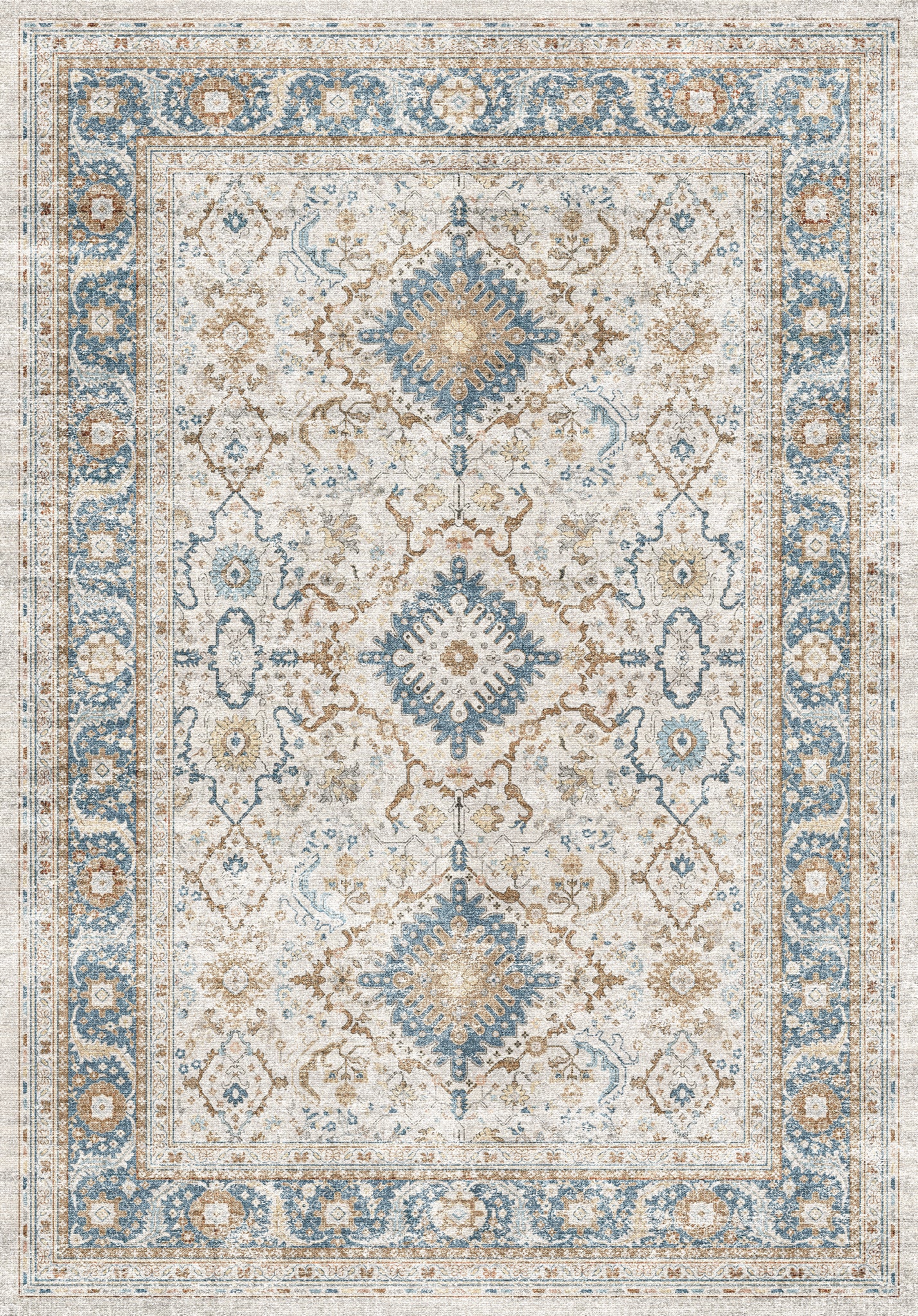 Bethany Vintage-Medaillon-Teppich