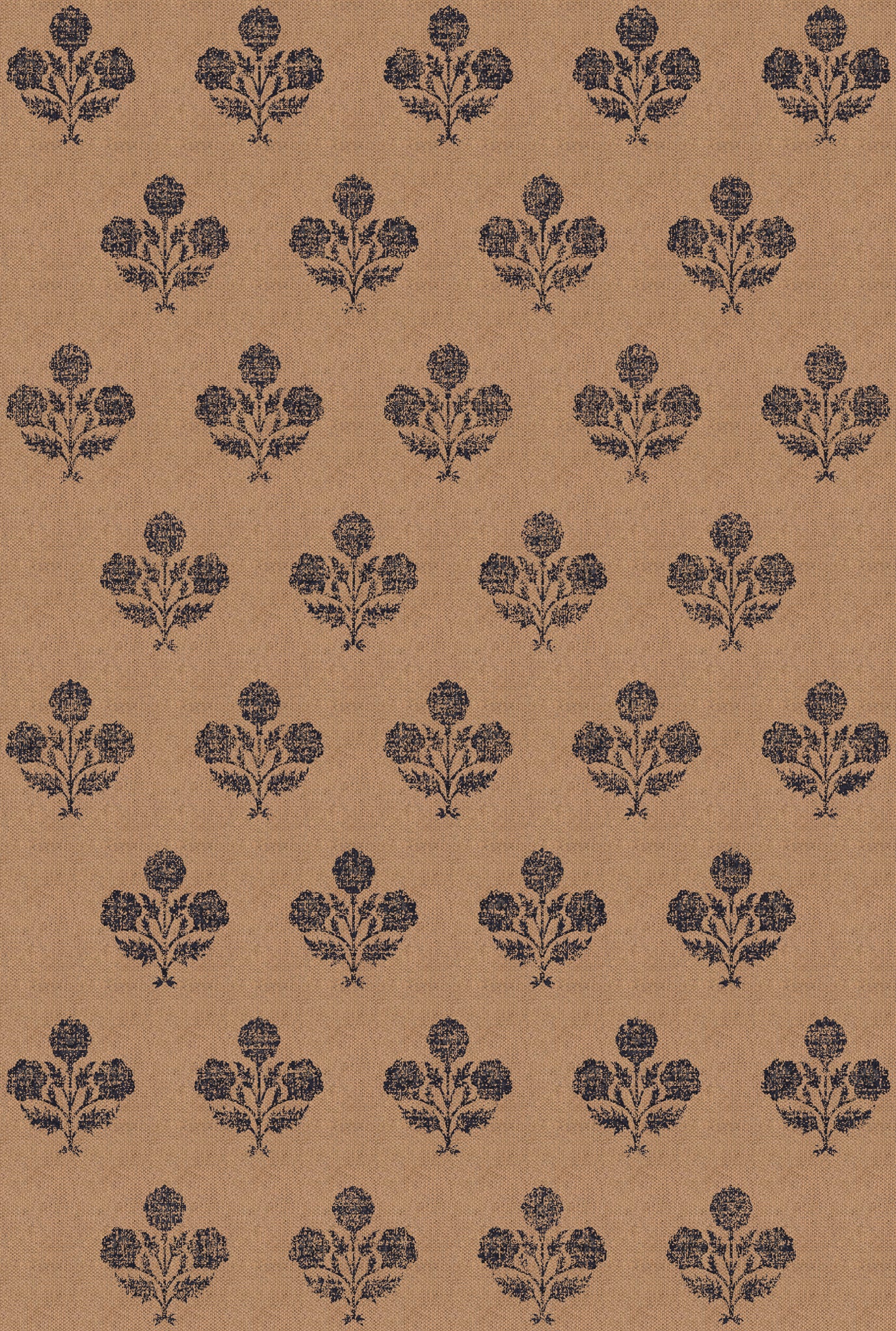 Ella Floral Motif Outdoor Rug – Navy – 185x275