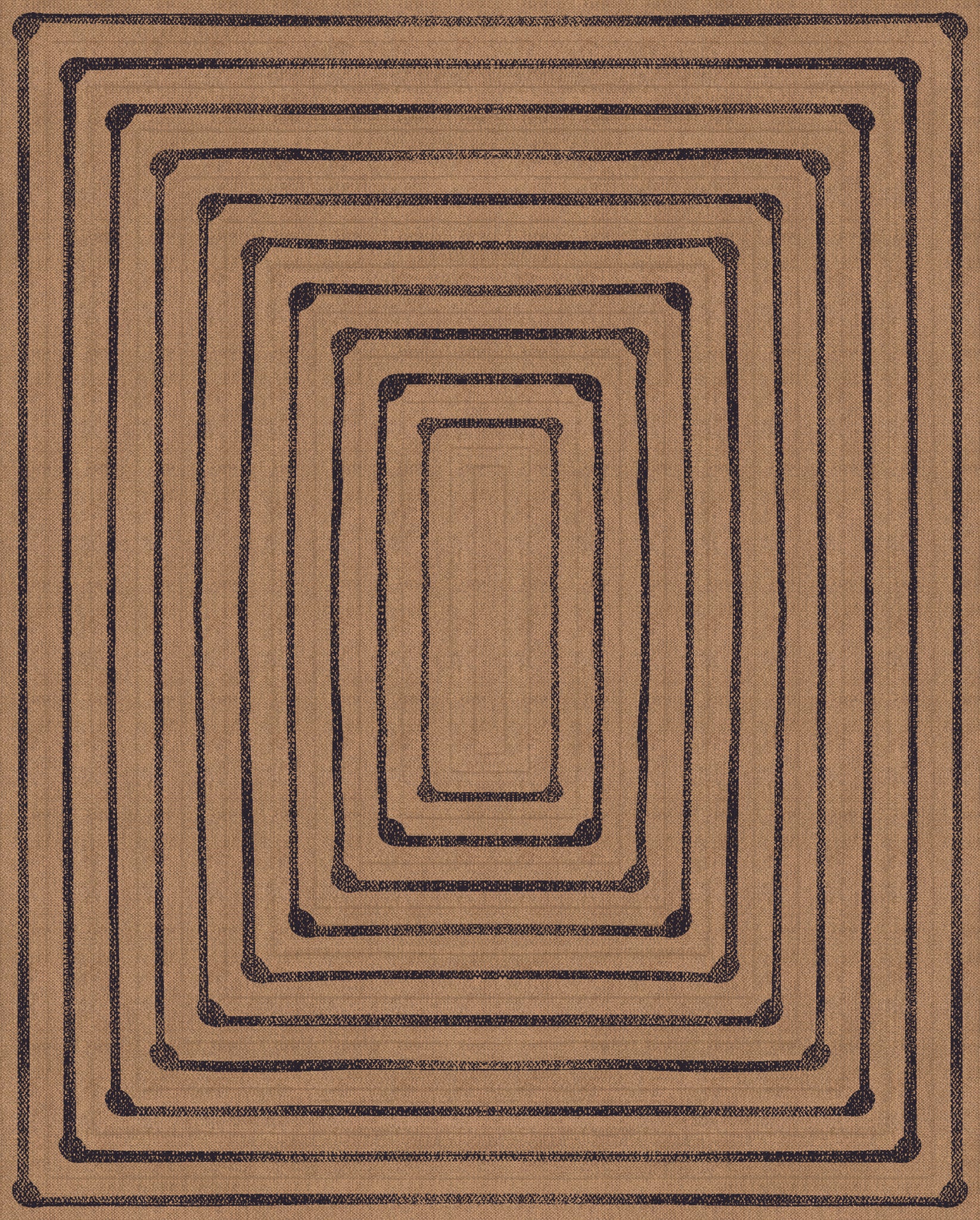 Jody Geometric Border Outdoor Rug – Navy – 245x305