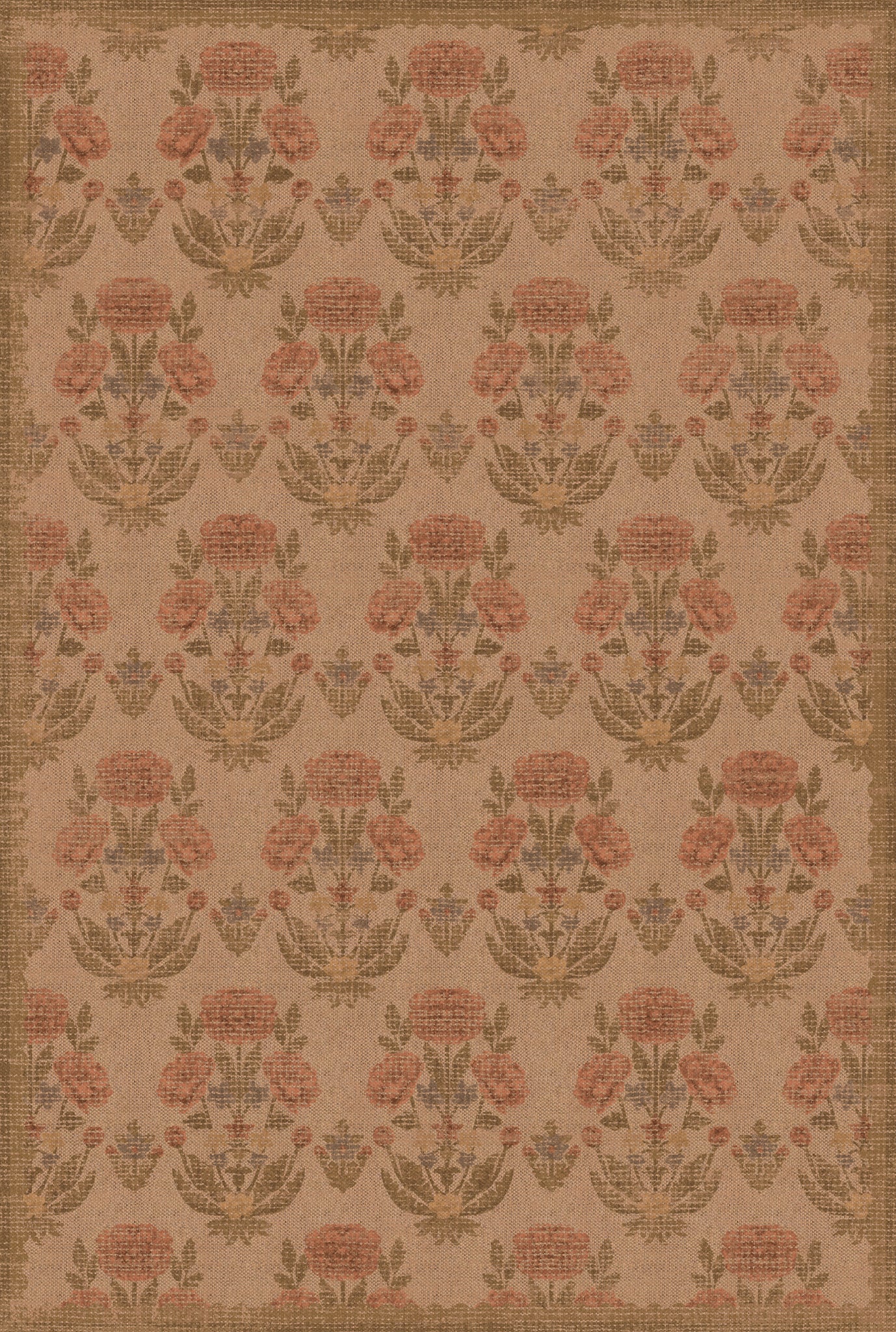 Mia Floral Ornamental Outdoor Rug – Multicolor – 185x275