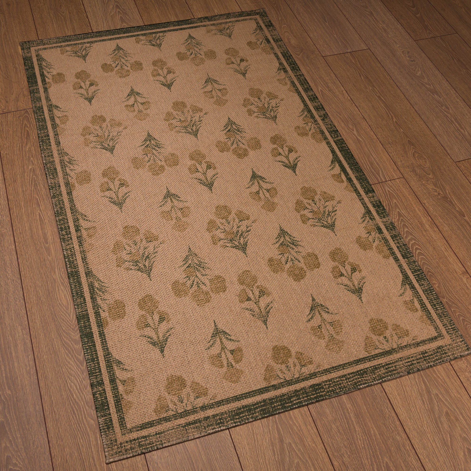 Ana Floral Folk Outdoor Rug – Yellow
