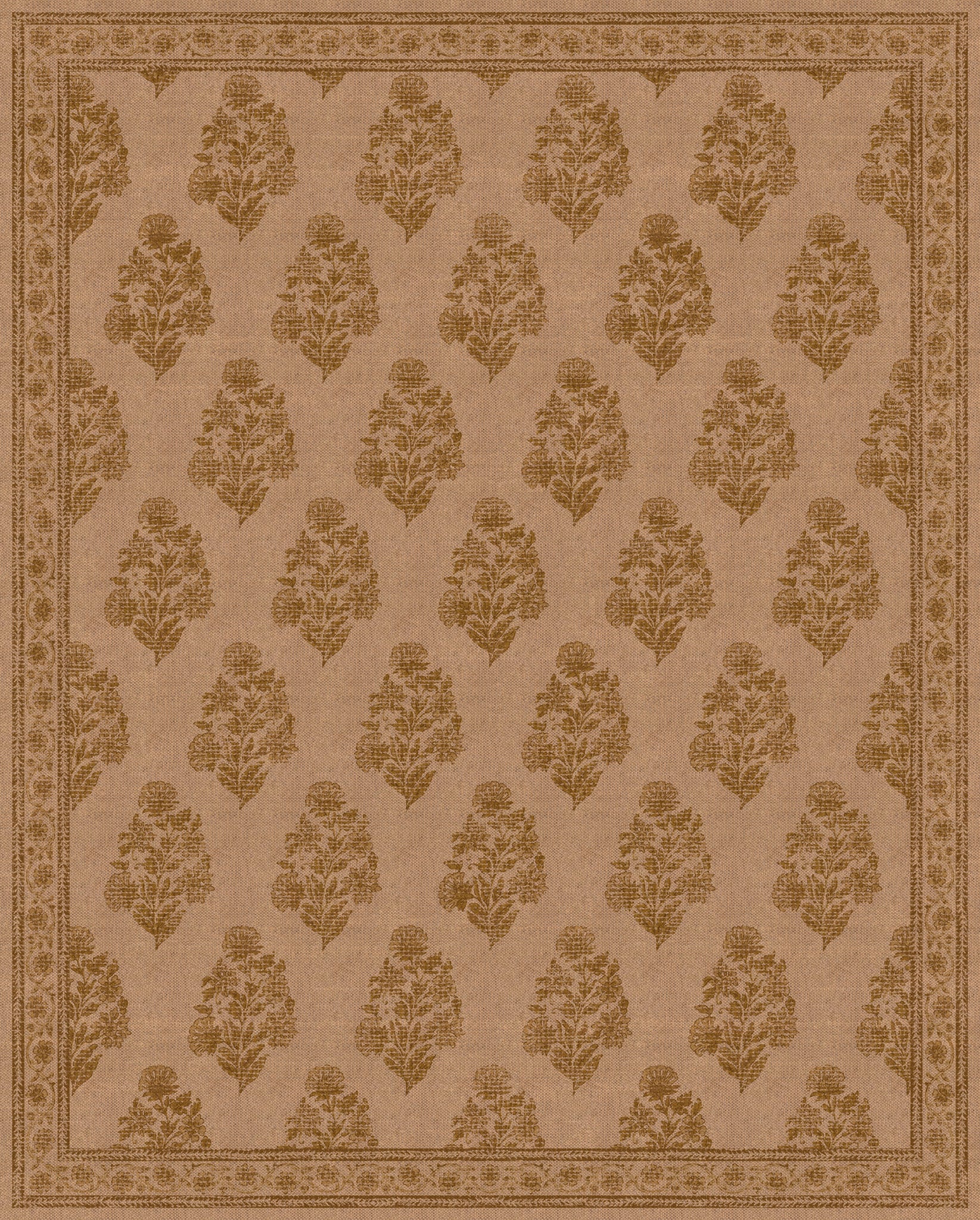 Sadie Floral Border Outdoor Rug – Yellow – 245x305