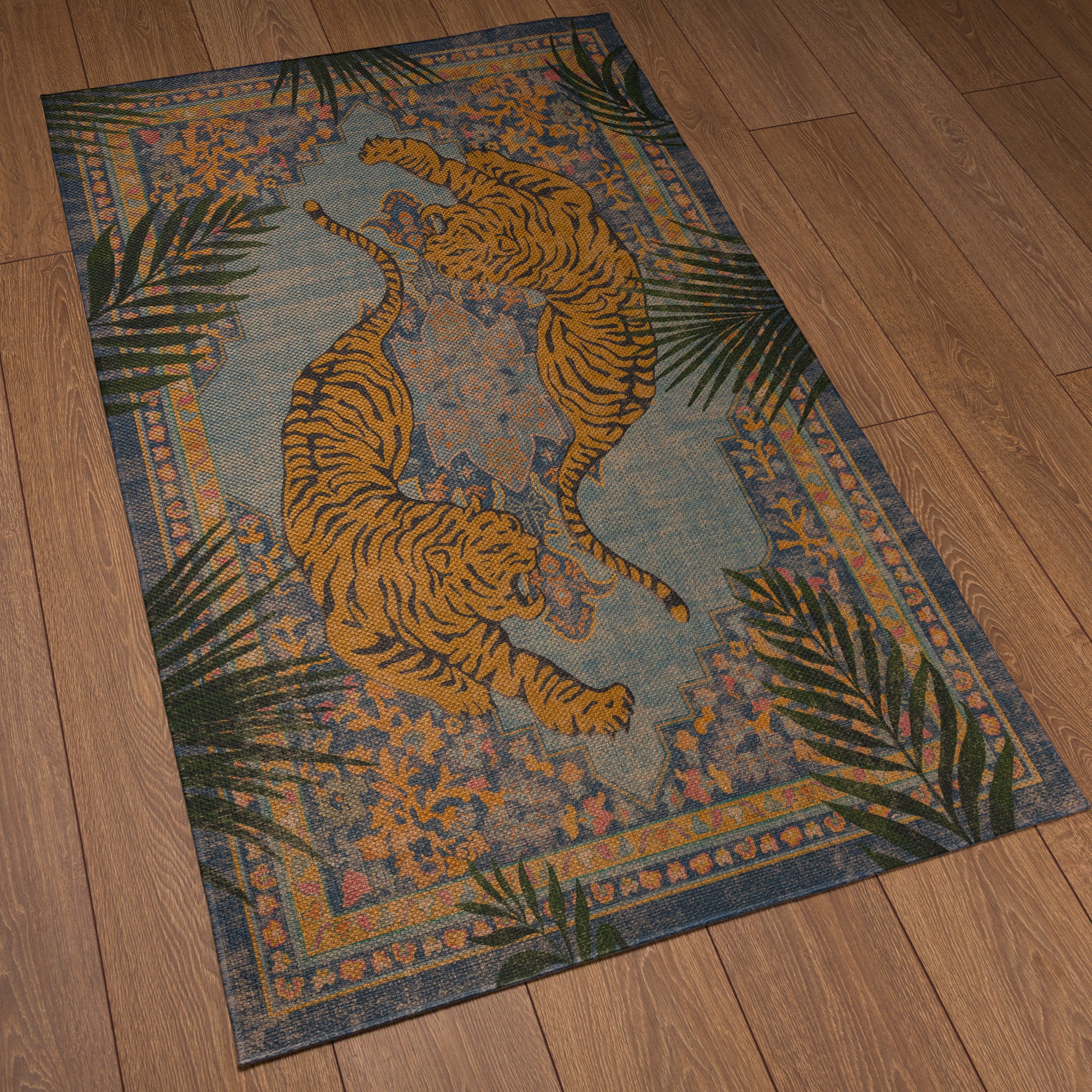 Astrix Zebra Ornamental Outdoor Rug – Blue