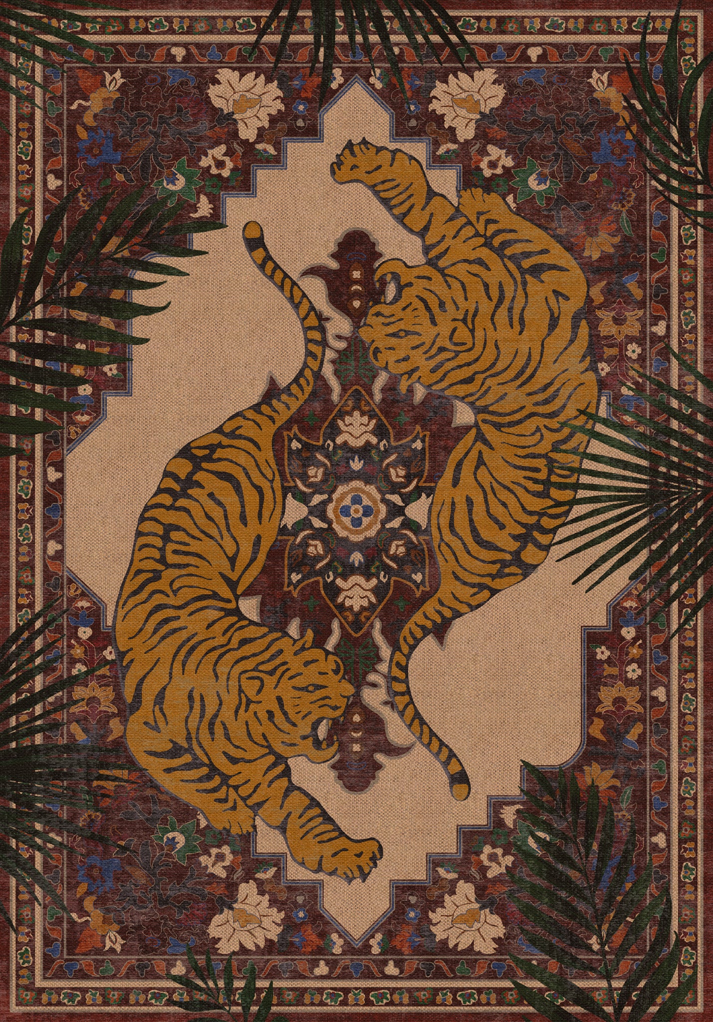 Astrix Zebra Ornamental Outdoor Rug – Red – 150x215