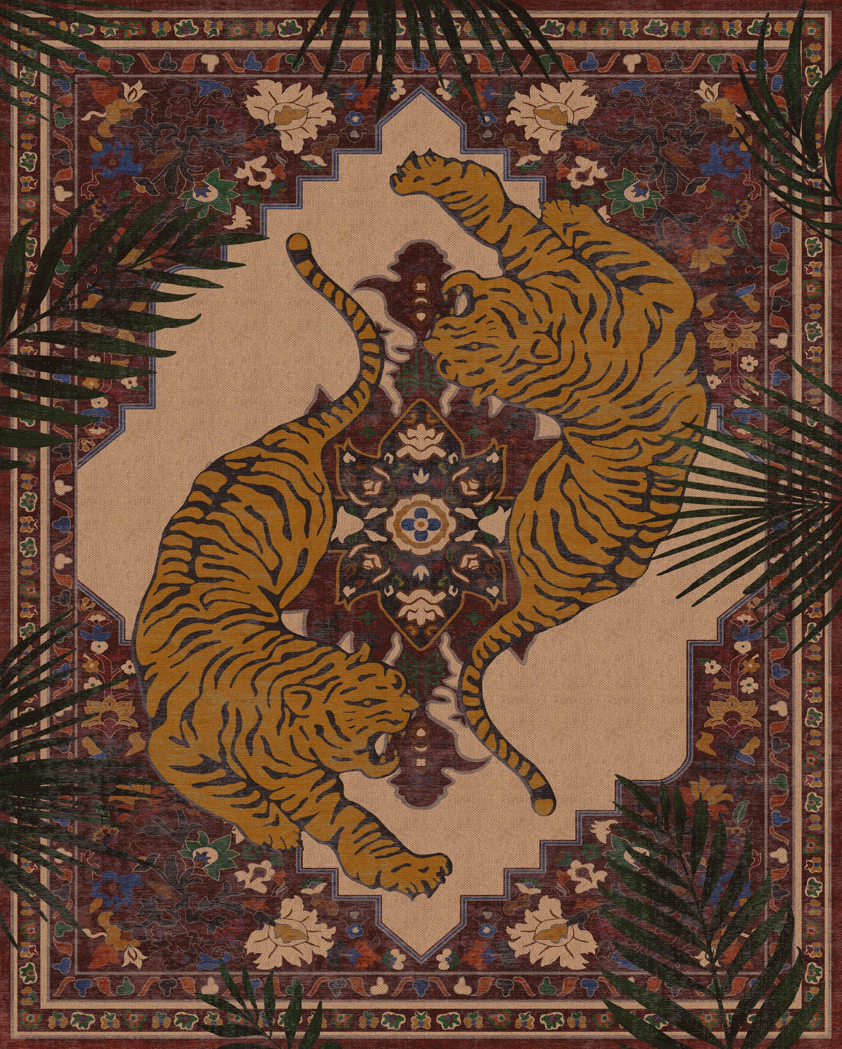 Astrix Zebra Ornamental Outdoor Rug – Red – 245x305