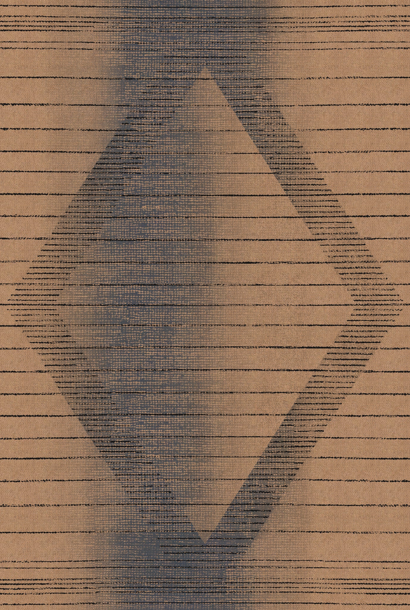 Parker Abstract Diamond Outdoor Rug – Navy – 185x275
