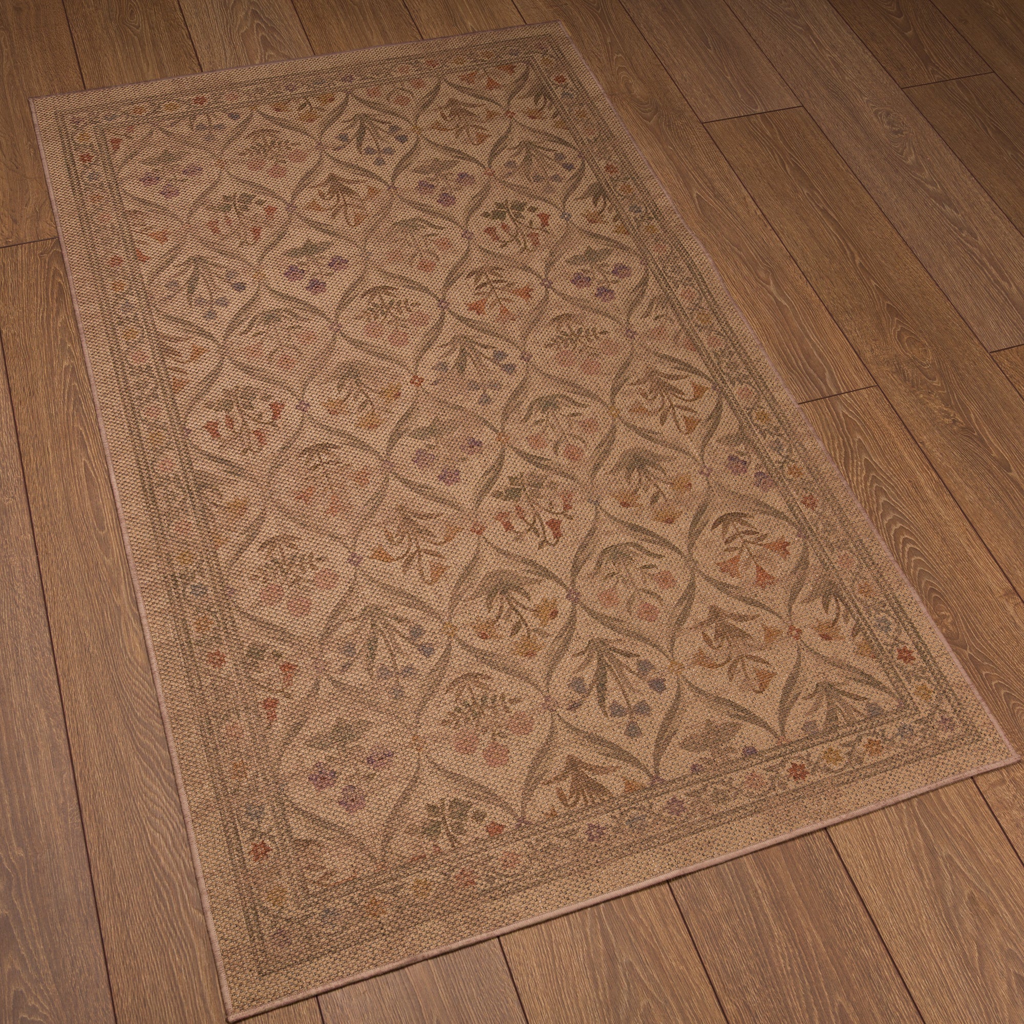 Sabrina Floral Trellis Outdoor Rug – Cream
