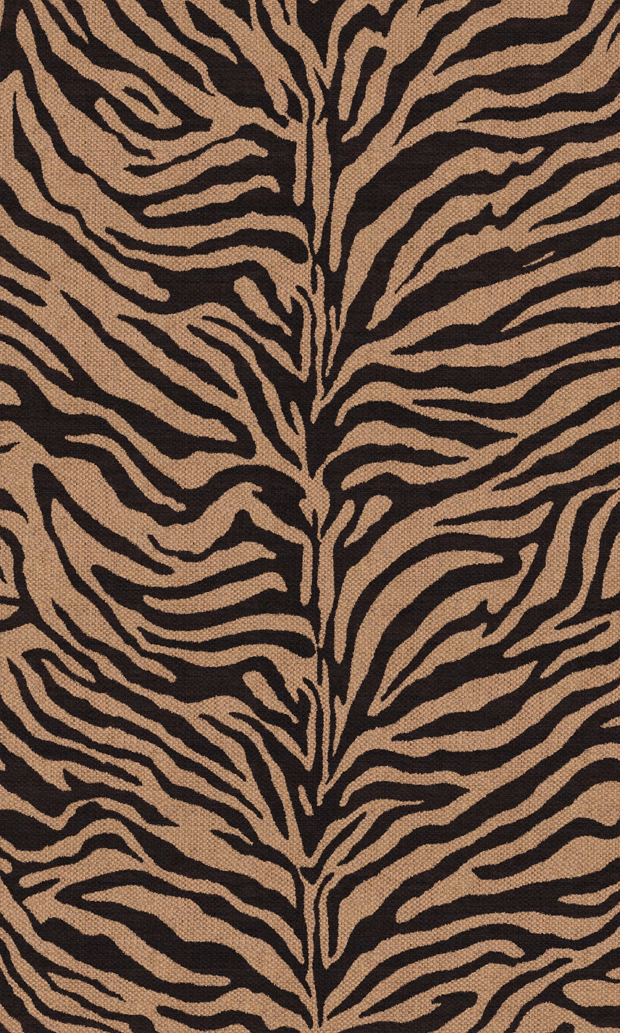Kiley Zebra Stripe Outdoor Rug – Brown – 90x150