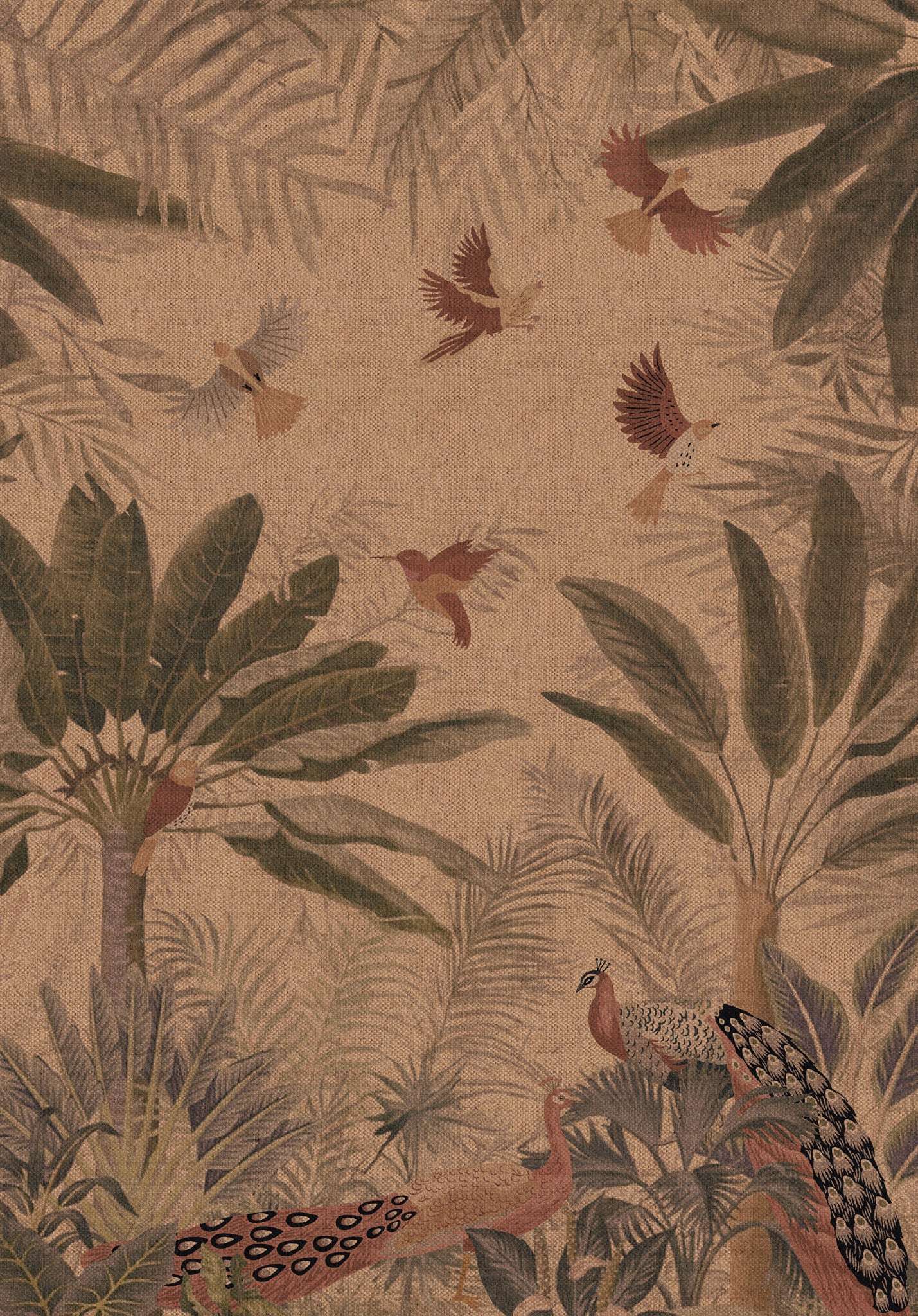 Jade Tropical Bird Outdoor Rug – Pink – 150x215