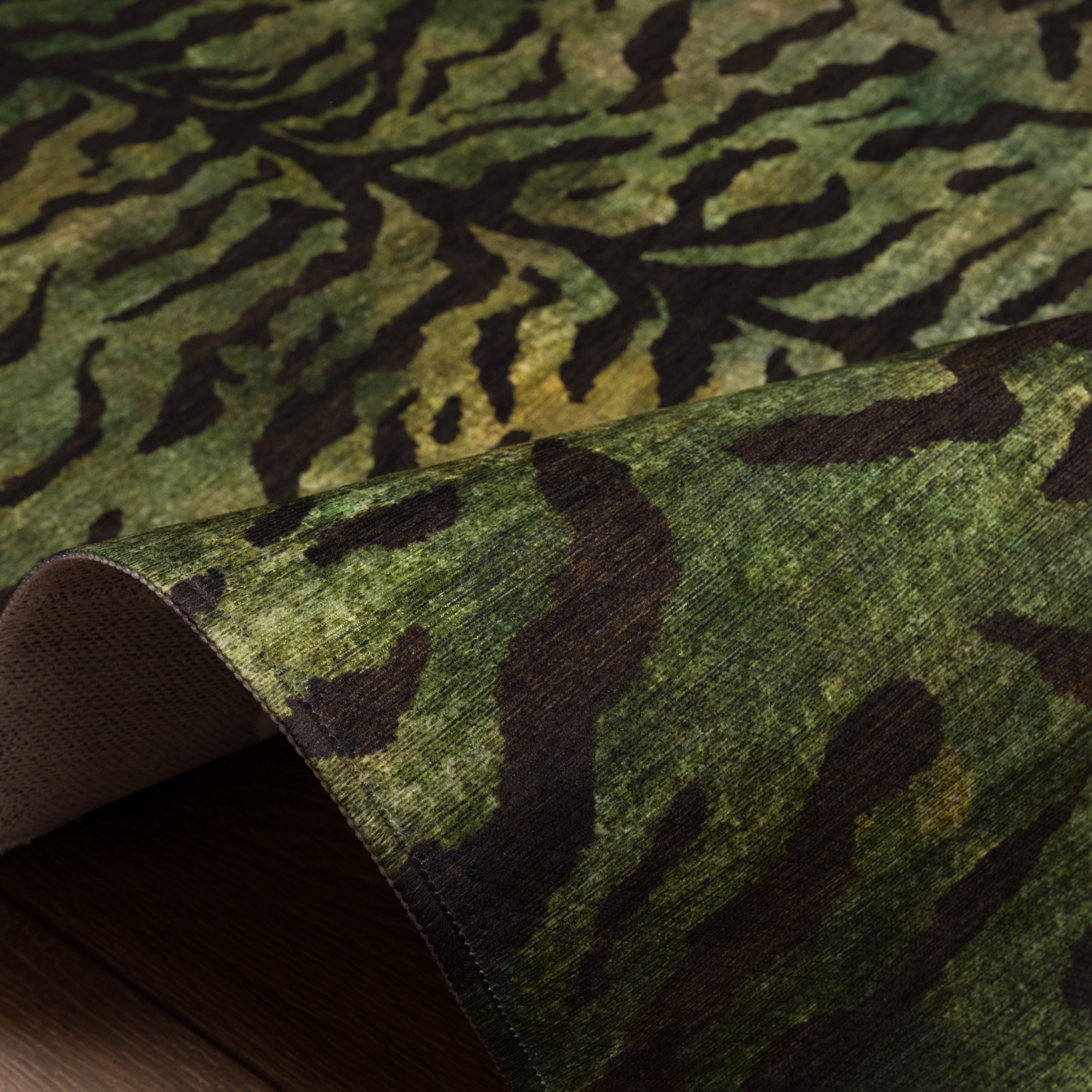 Ines Modern Tiger Print Rug