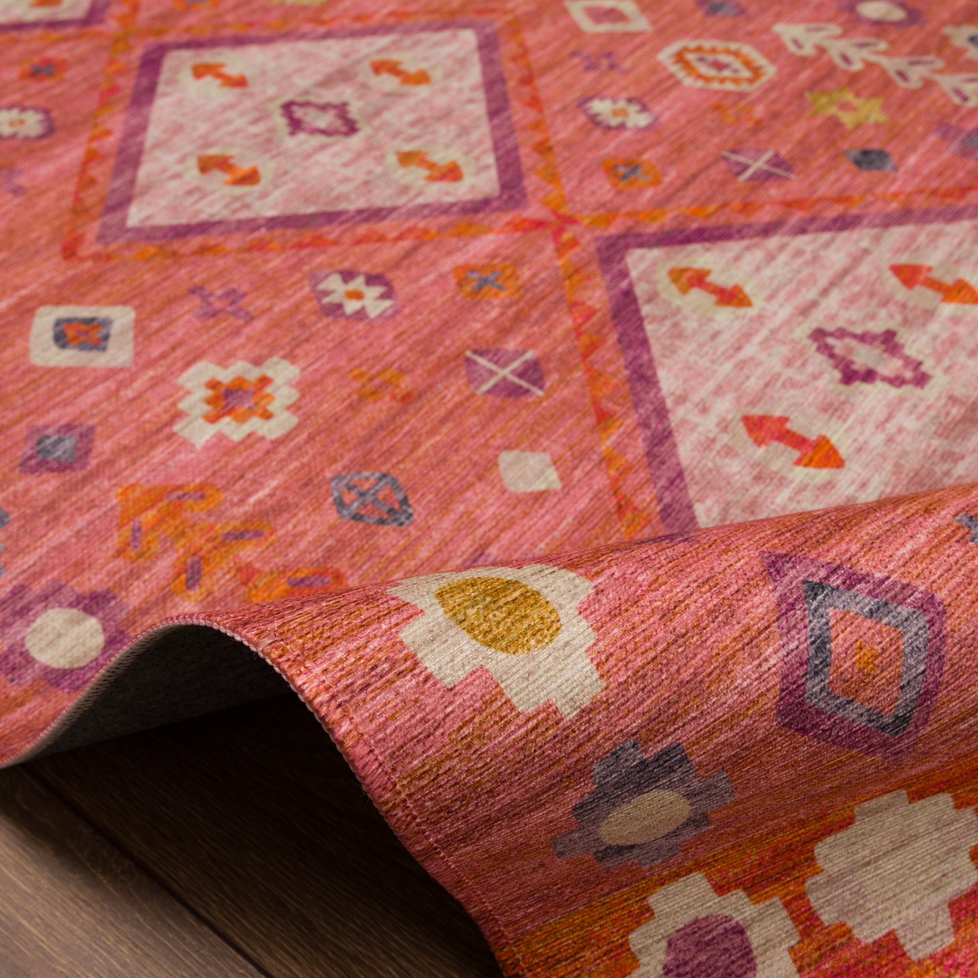 Amani Alfombra moderna Boho Diamond