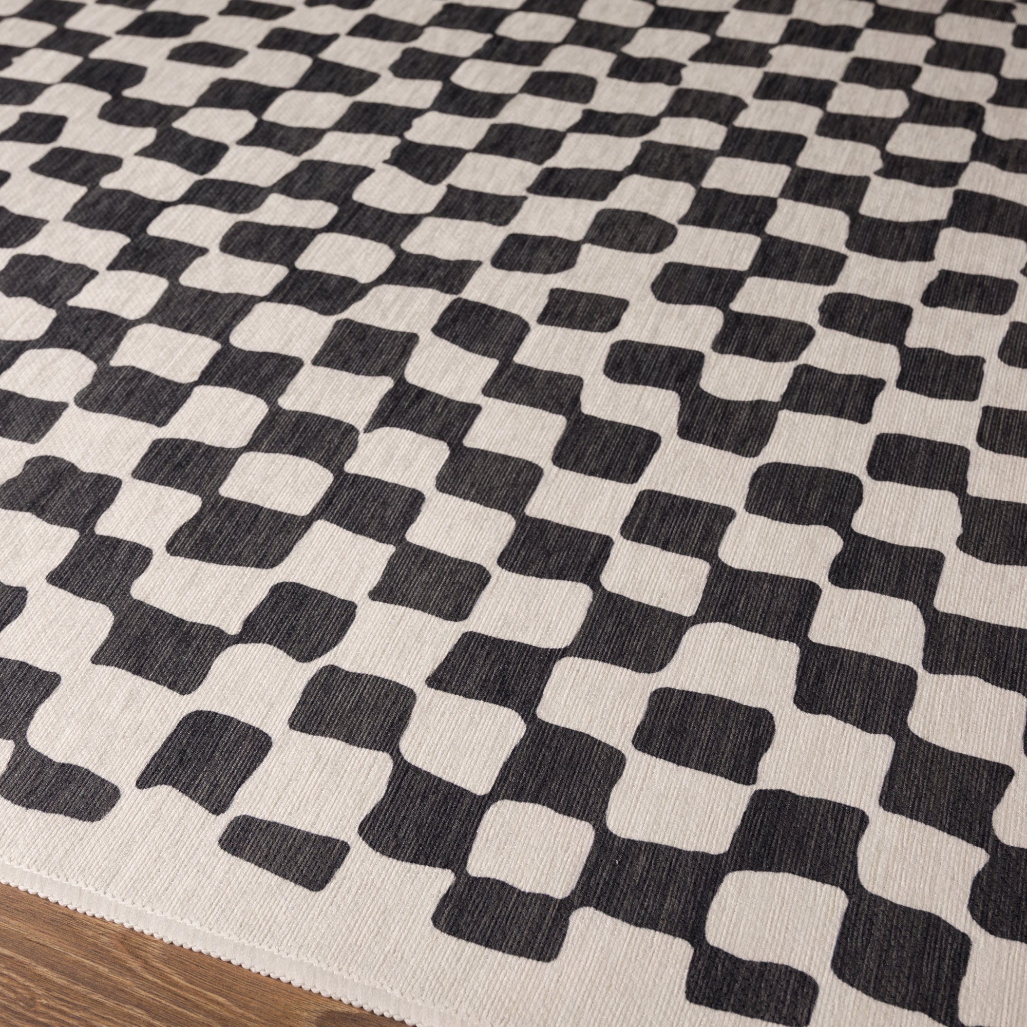 Theo Modern Checkered Pattern Rug