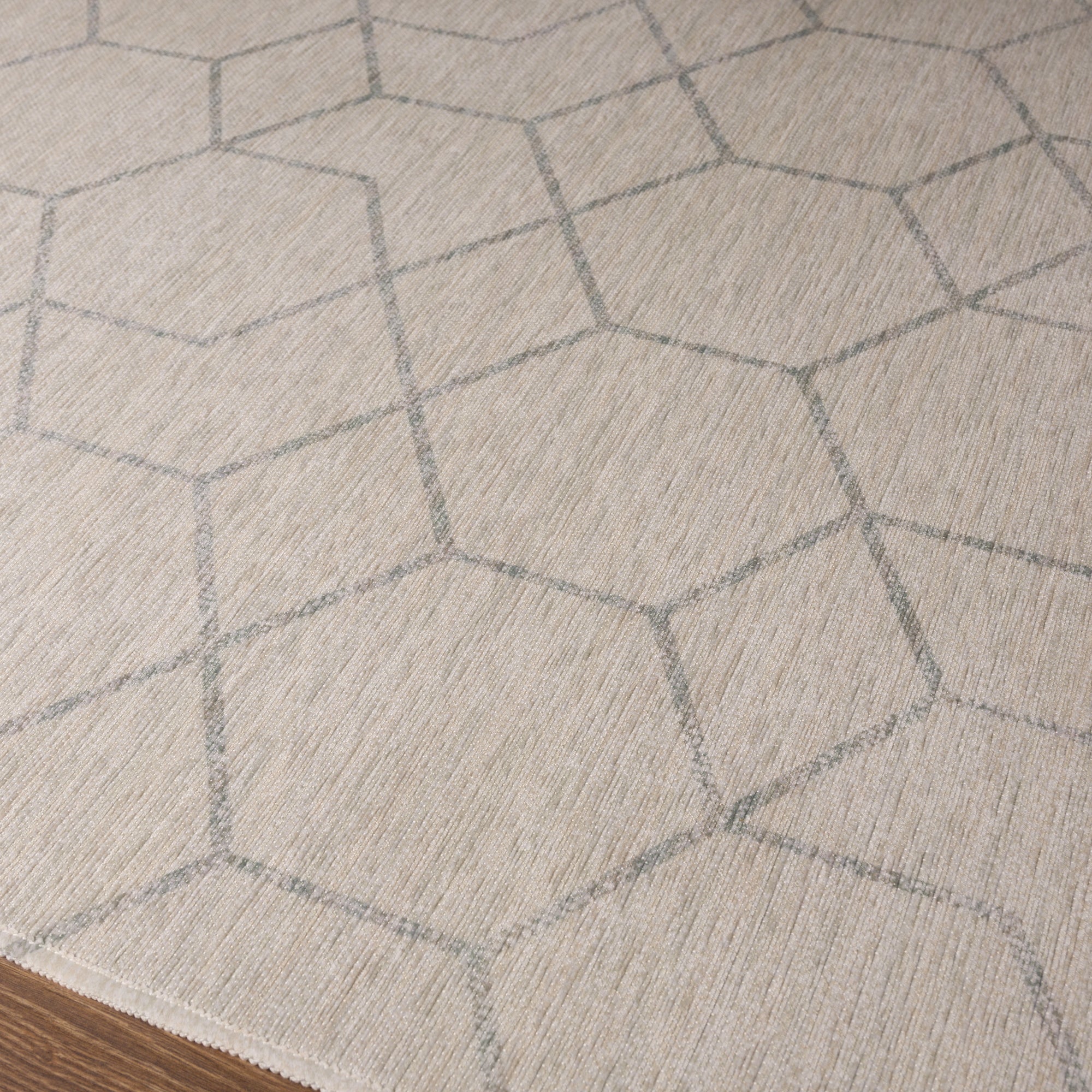 Bria Modern Hexagonal Design Rug