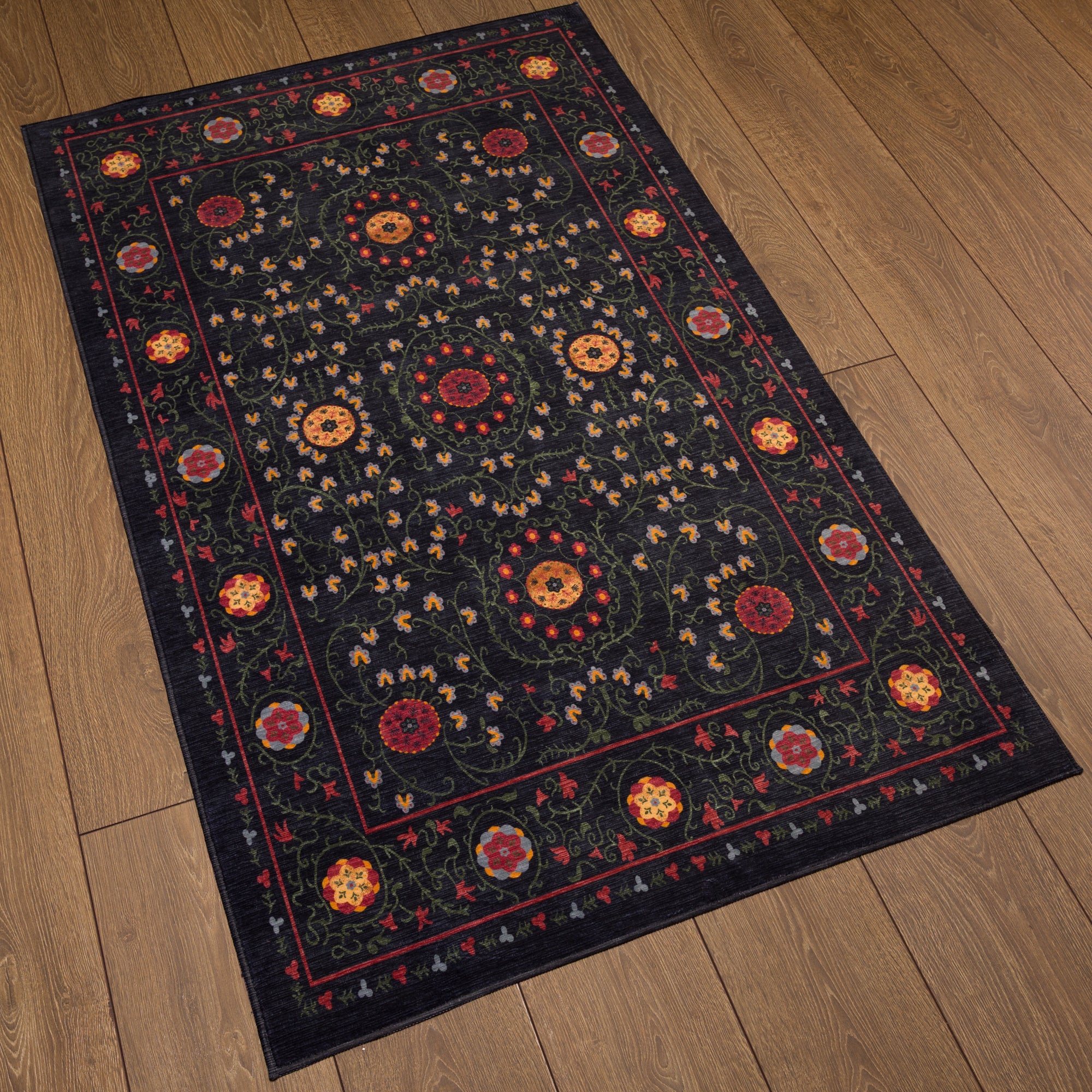 Rosalie Tapis À Médaillon Ornemental