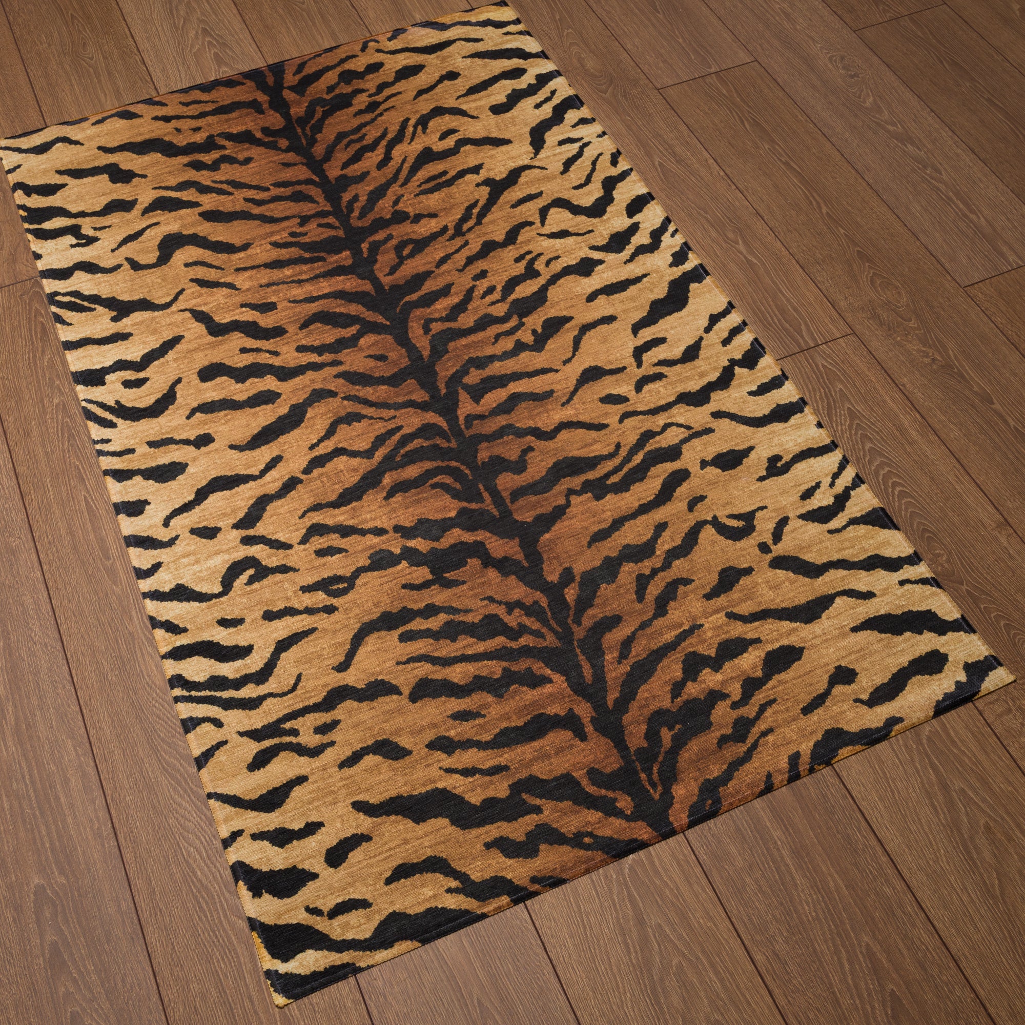 Ines Modern Tiger Print Rug