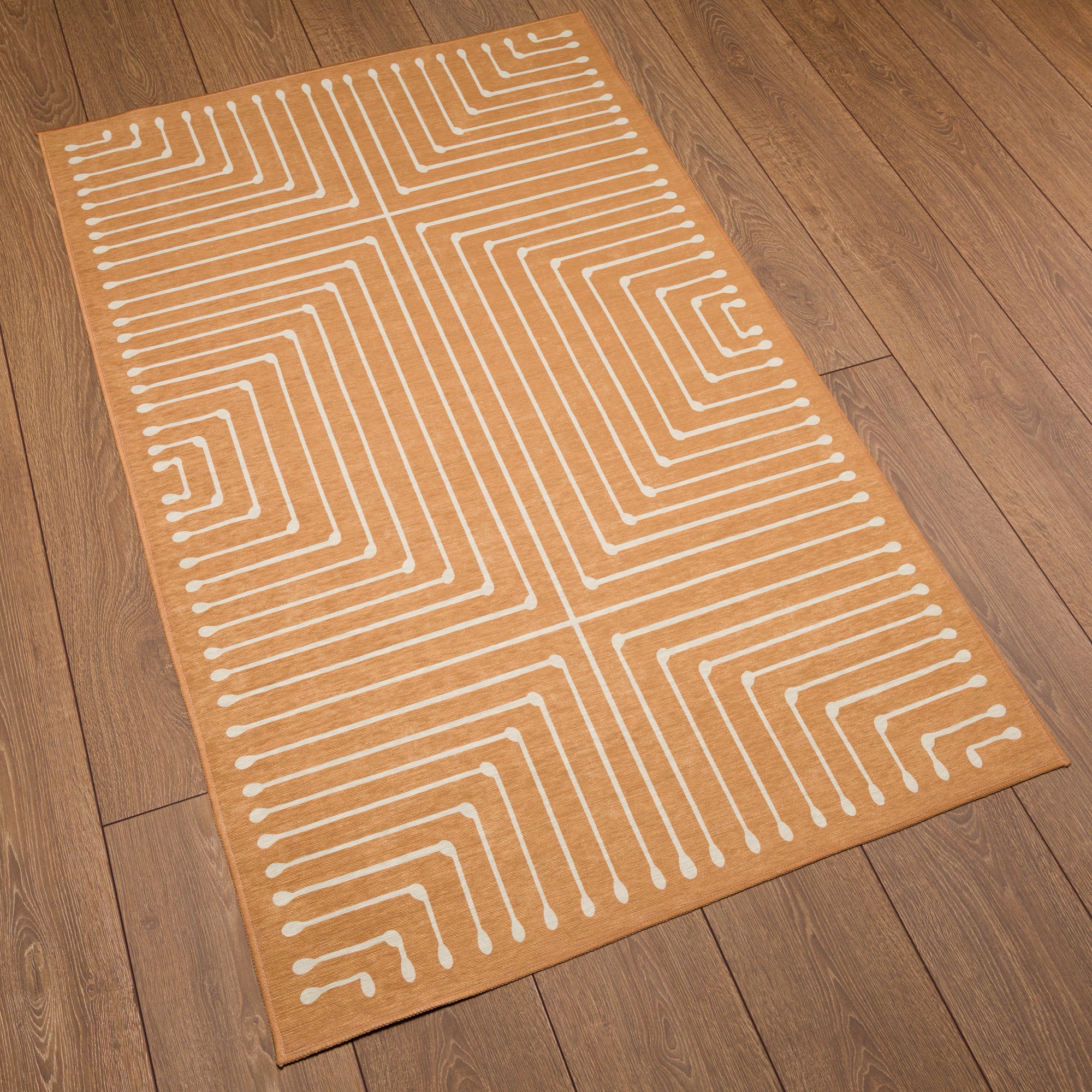 Olis Modern Inkdrop Geometric Rug