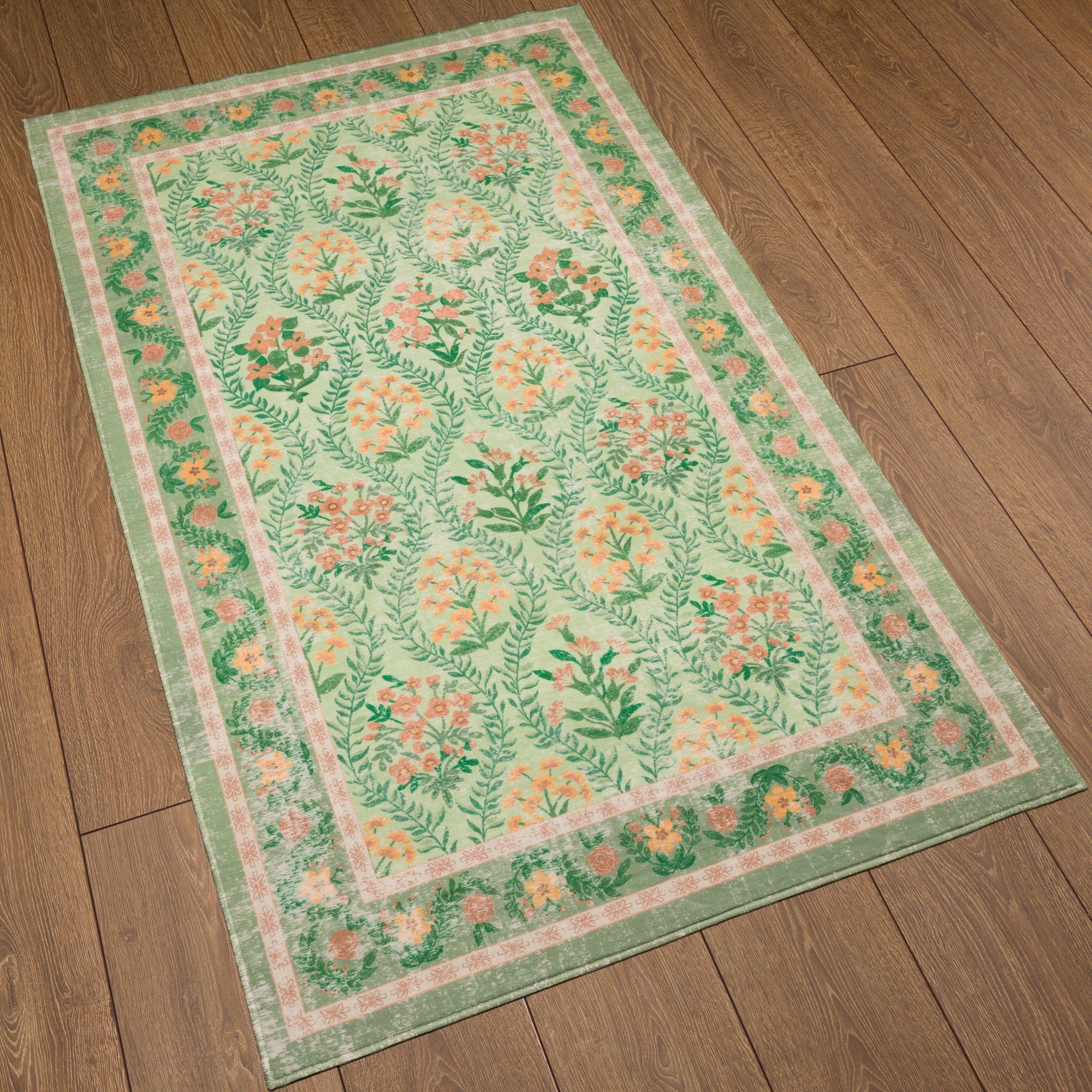 Nolia Tapis Vintage À Motifs Floraux