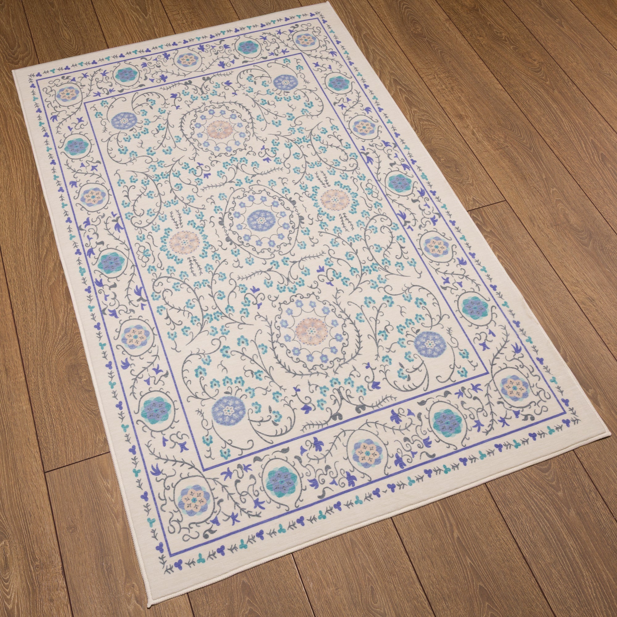 Rosalie Tapis À Médaillon Ornemental