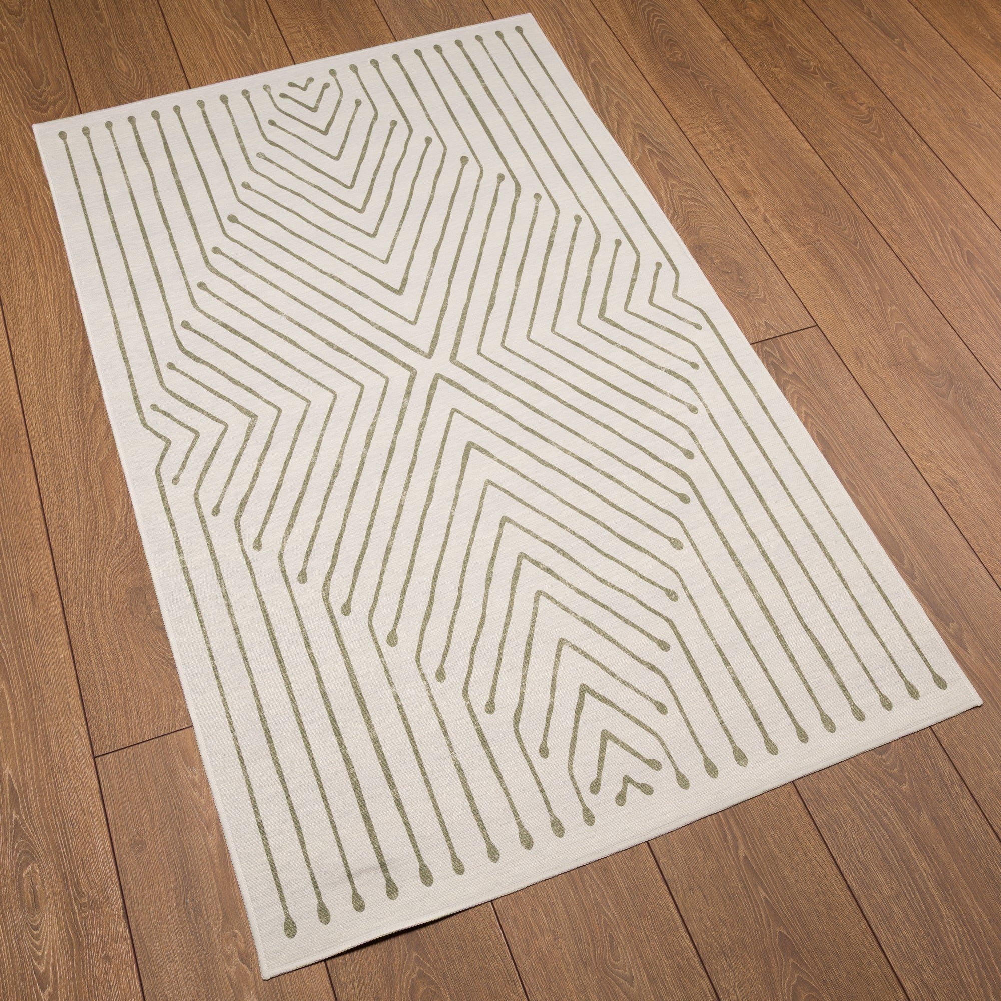 Olis Modern Inkdrop Geometric Rug