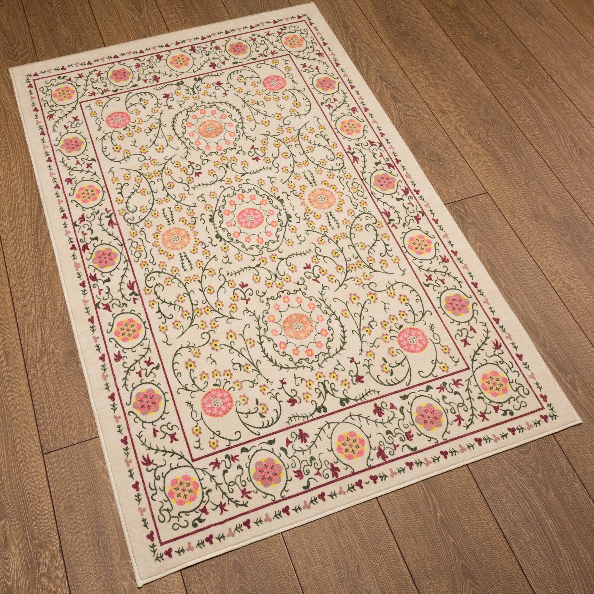 Rosalie Tapis À Médaillon Ornemental