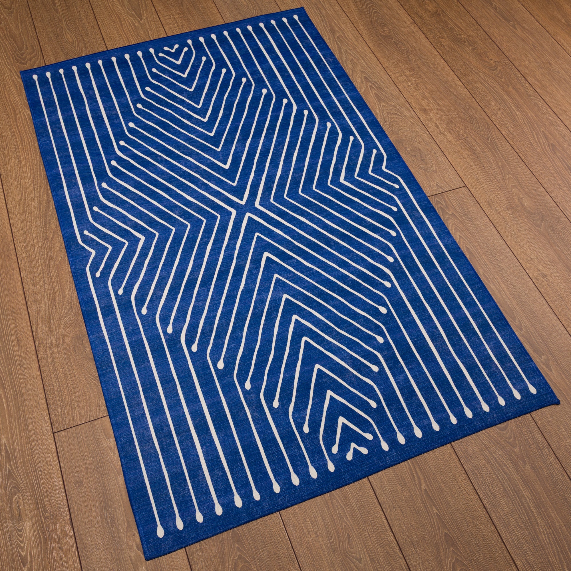 Olis Modern Inkdrop Geometric Rug